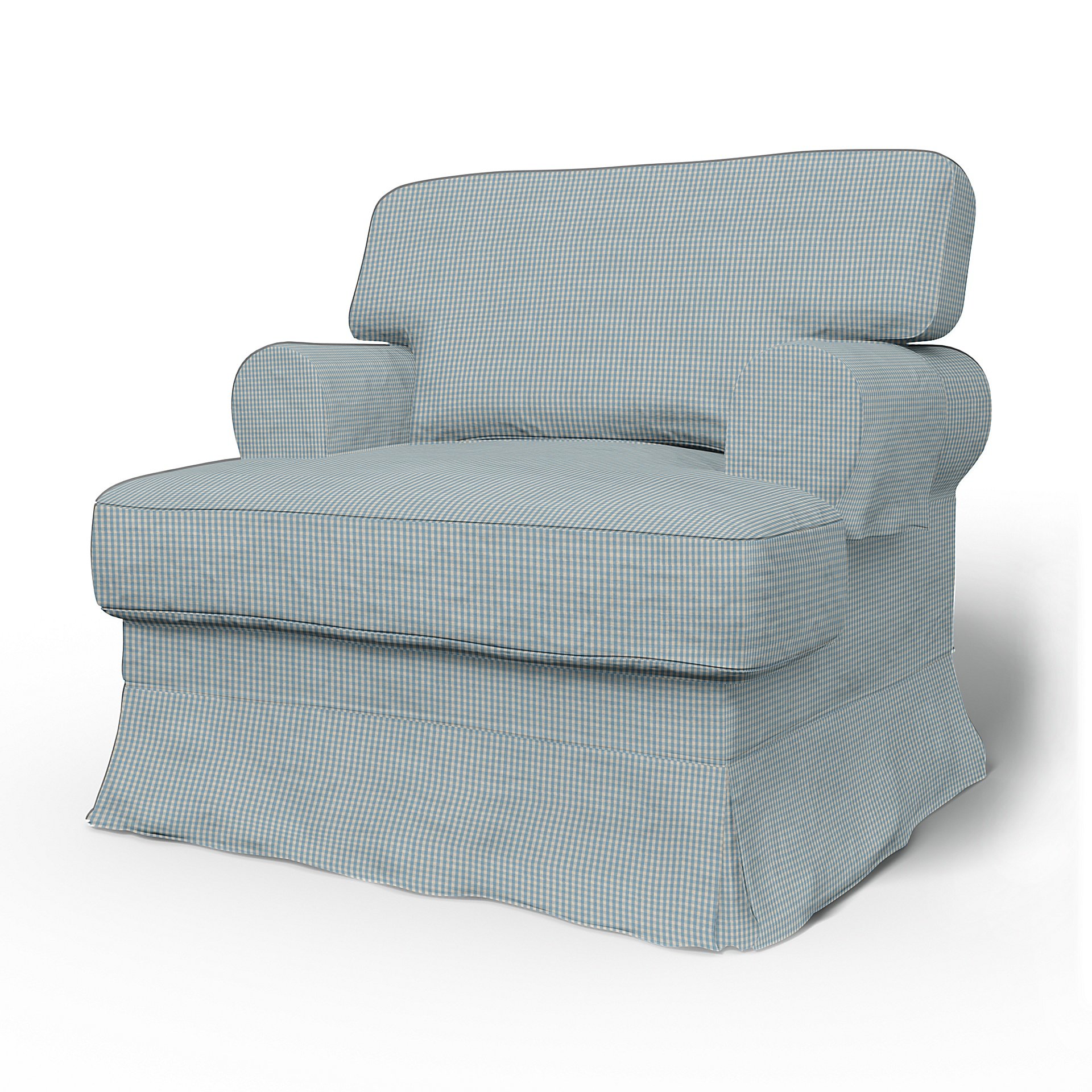 Bemz IKEA - Hoes voor fauteuil Ekeskog, Sky Blue, Katoen