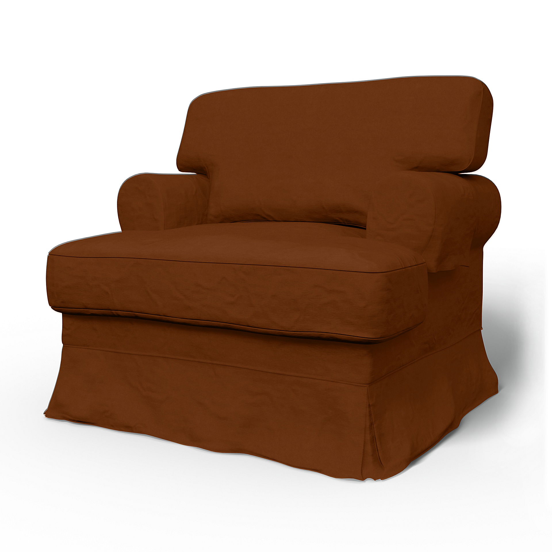 IKEA - Ekeskog Armchair Cover, Cinnamon, Velvet - Bemz