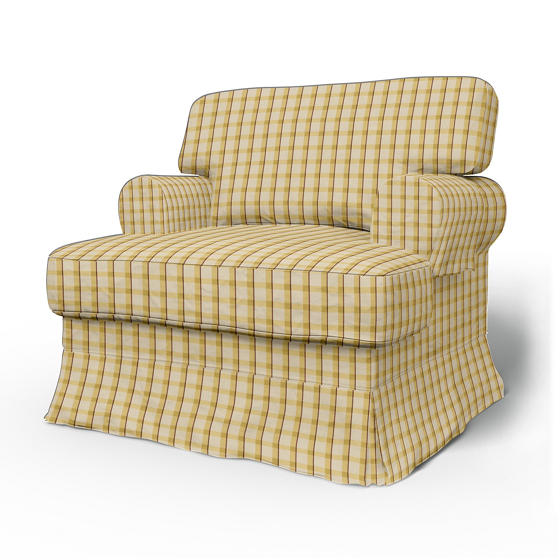 Bemz IKEA - Hoes voor fauteuil Ekeskog, Sun Yellow, Linnen