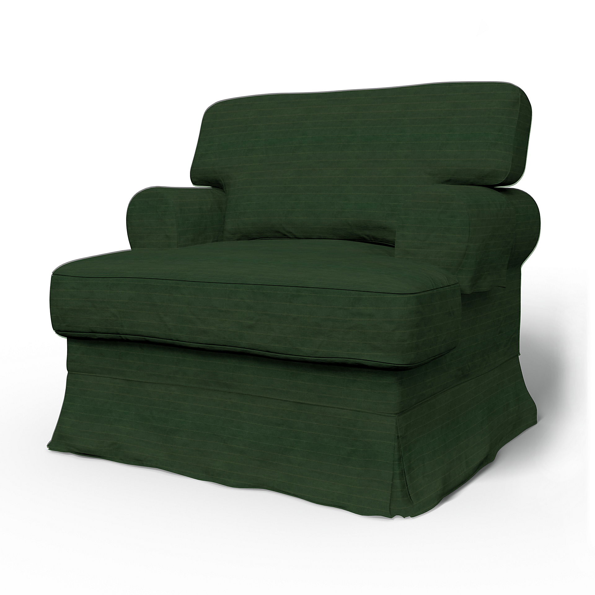 Bemz IKEA - Hoes voor fauteuil Ekeskog, Deep Green, DE NATURES’ PALETTE COLLECTION VAN 