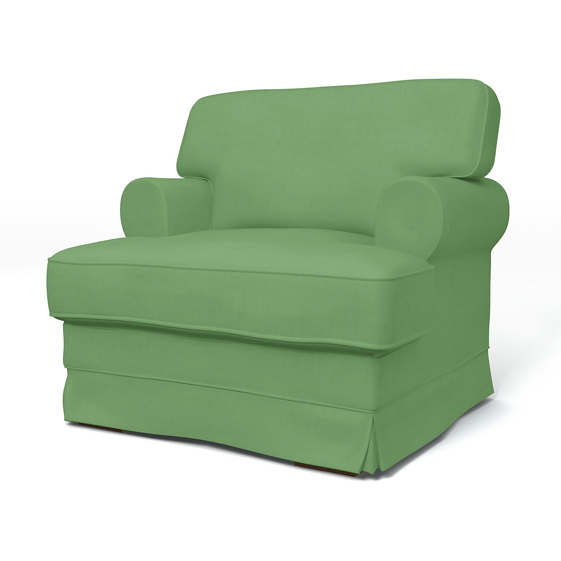 IKEA - Ekeskog Armchair Cover, Apple Green, Linen - Bemz