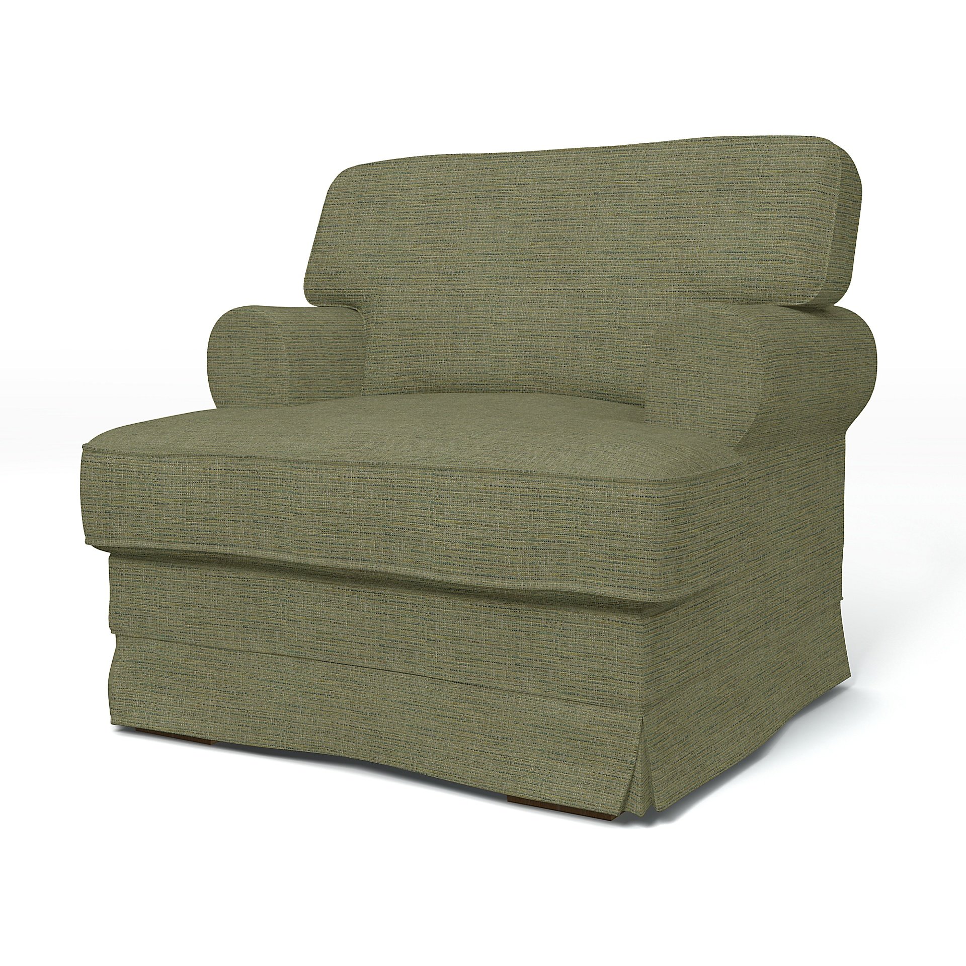 IKEA - Ekeskog Armchair Cover, Meadow Green, Boucle & Texture - Bemz