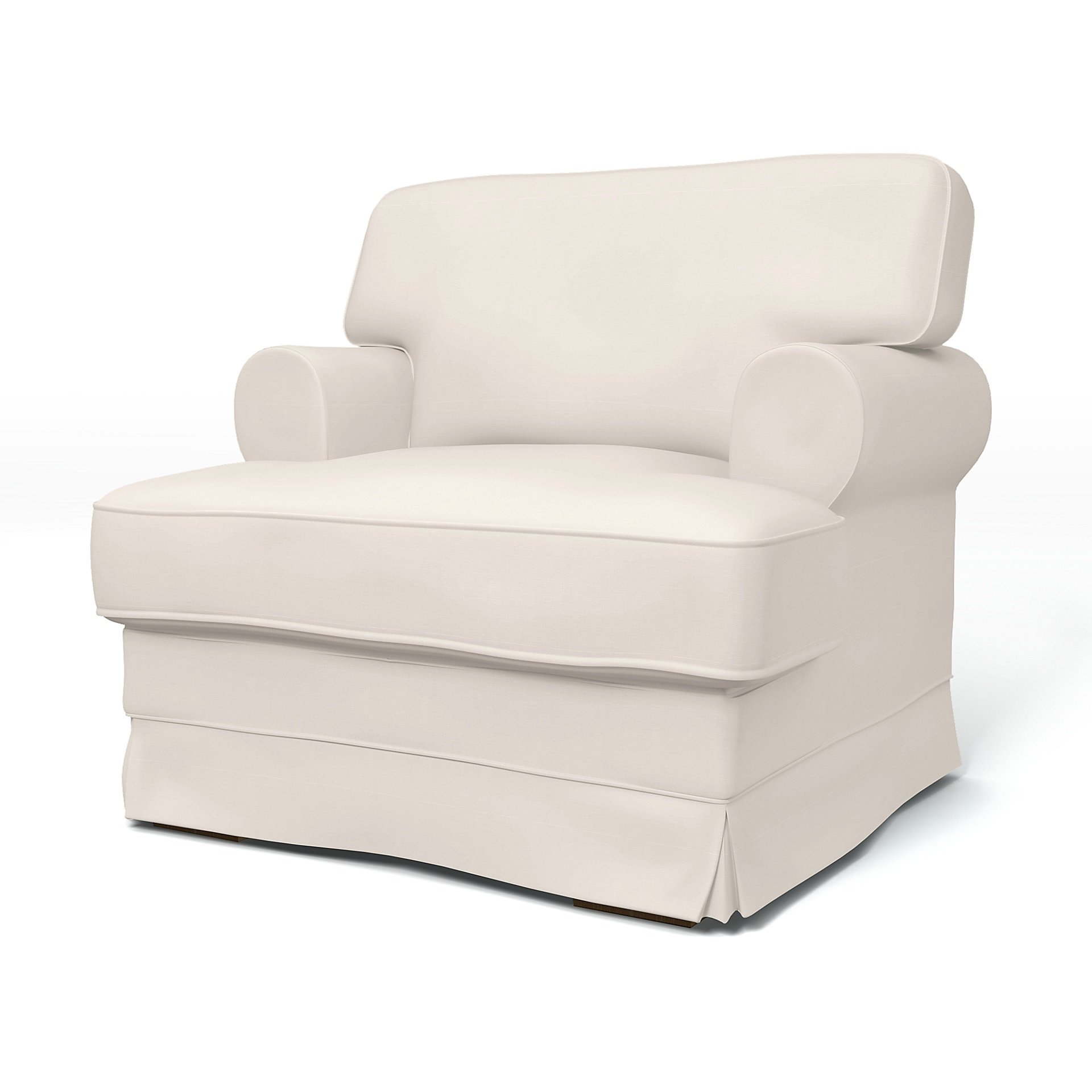 IKEA - Ekeskog Armchair Cover, Soft White, Cotton - Bemz