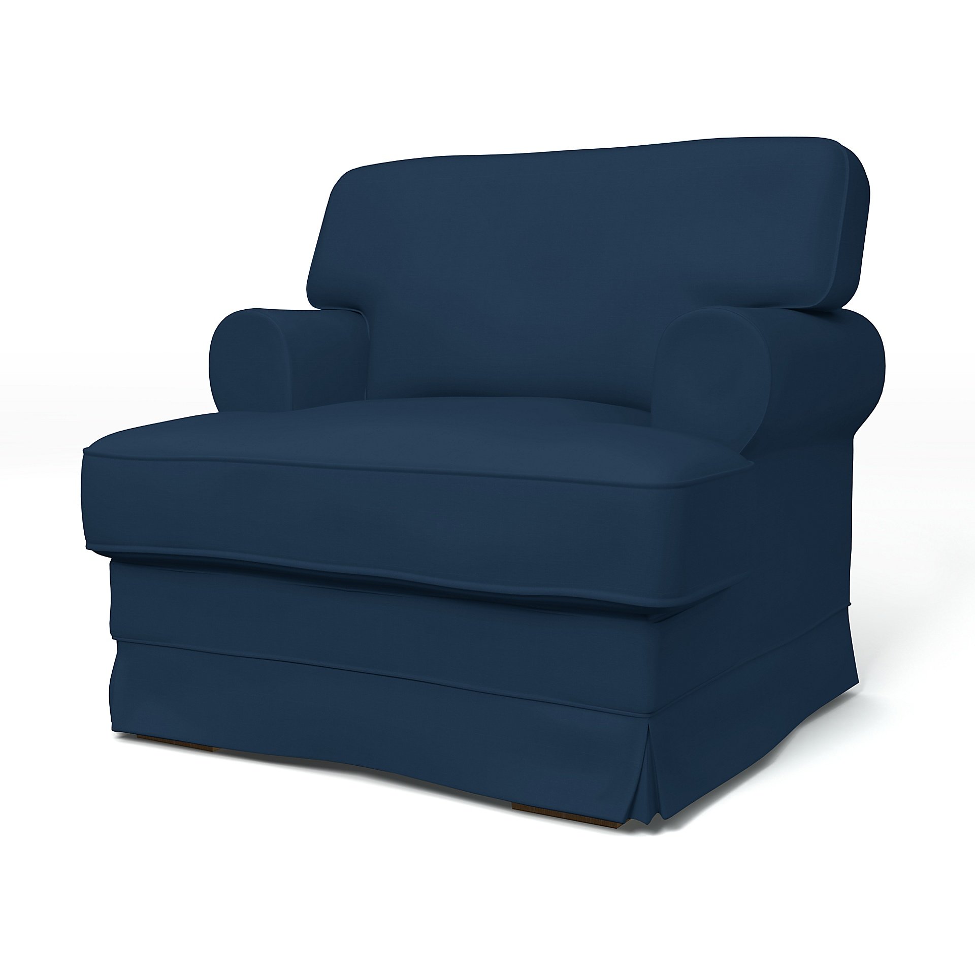 IKEA - Ekeskog Armchair Cover, Deep Navy Blue, Cotton - Bemz