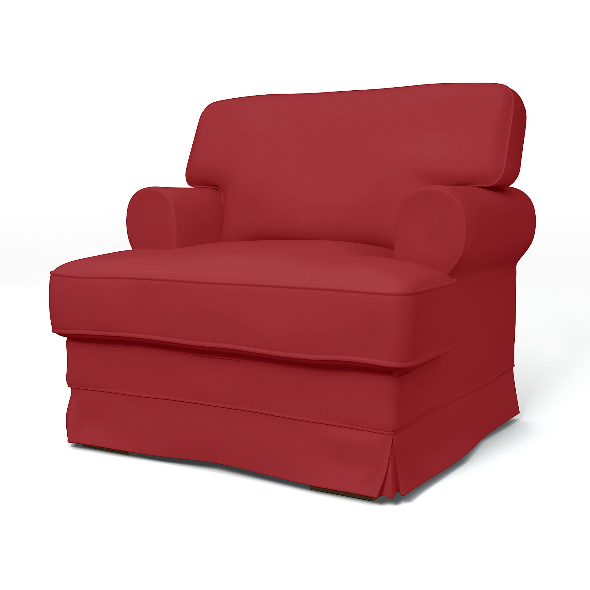 IKEA - Ekeskog Armchair Cover, Scarlet Red, Cotton - Bemz