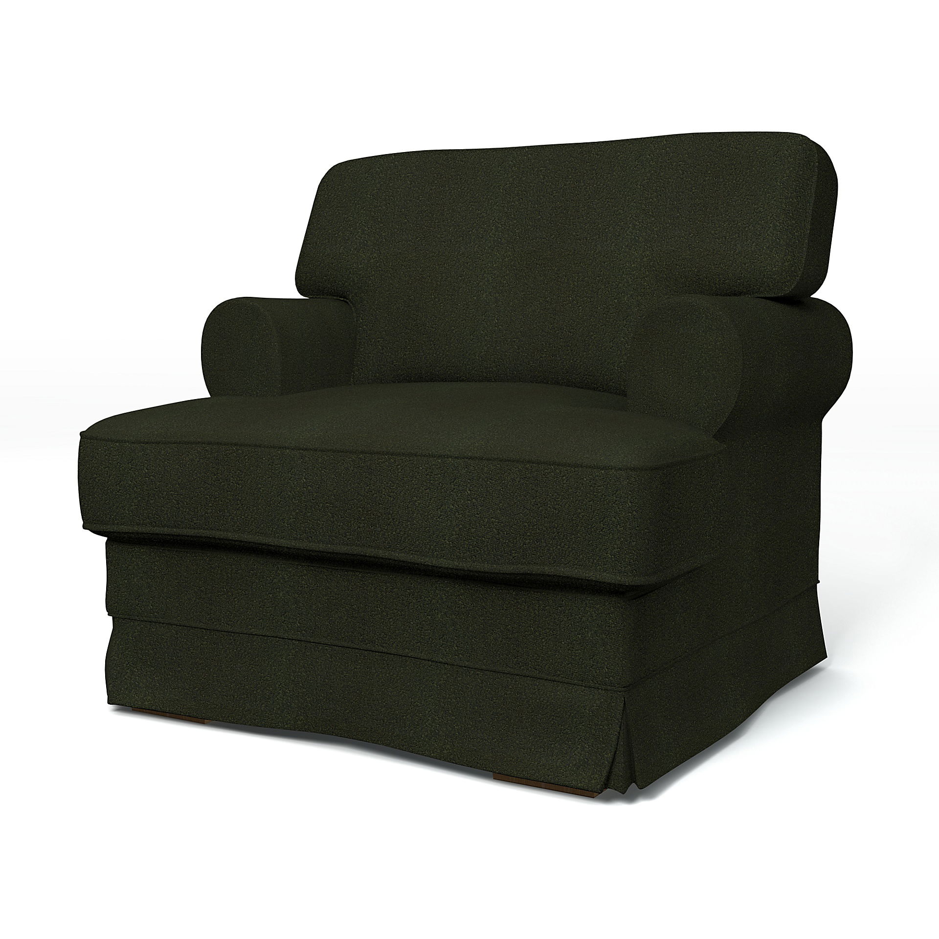 Bemz IKEA - Hoes voor fauteuil Ekeskog, Dark Moss Green, DE NATURES’ PALETTE COLLECTION VAN 