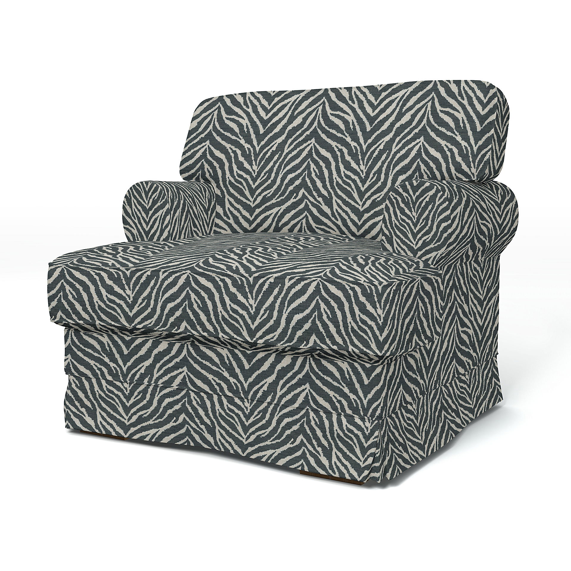 Bemz IKEA - Hoes voor fauteuil Ekeskog, Black/White, DE NATURES’ PALETTE COLLECTION VAN 