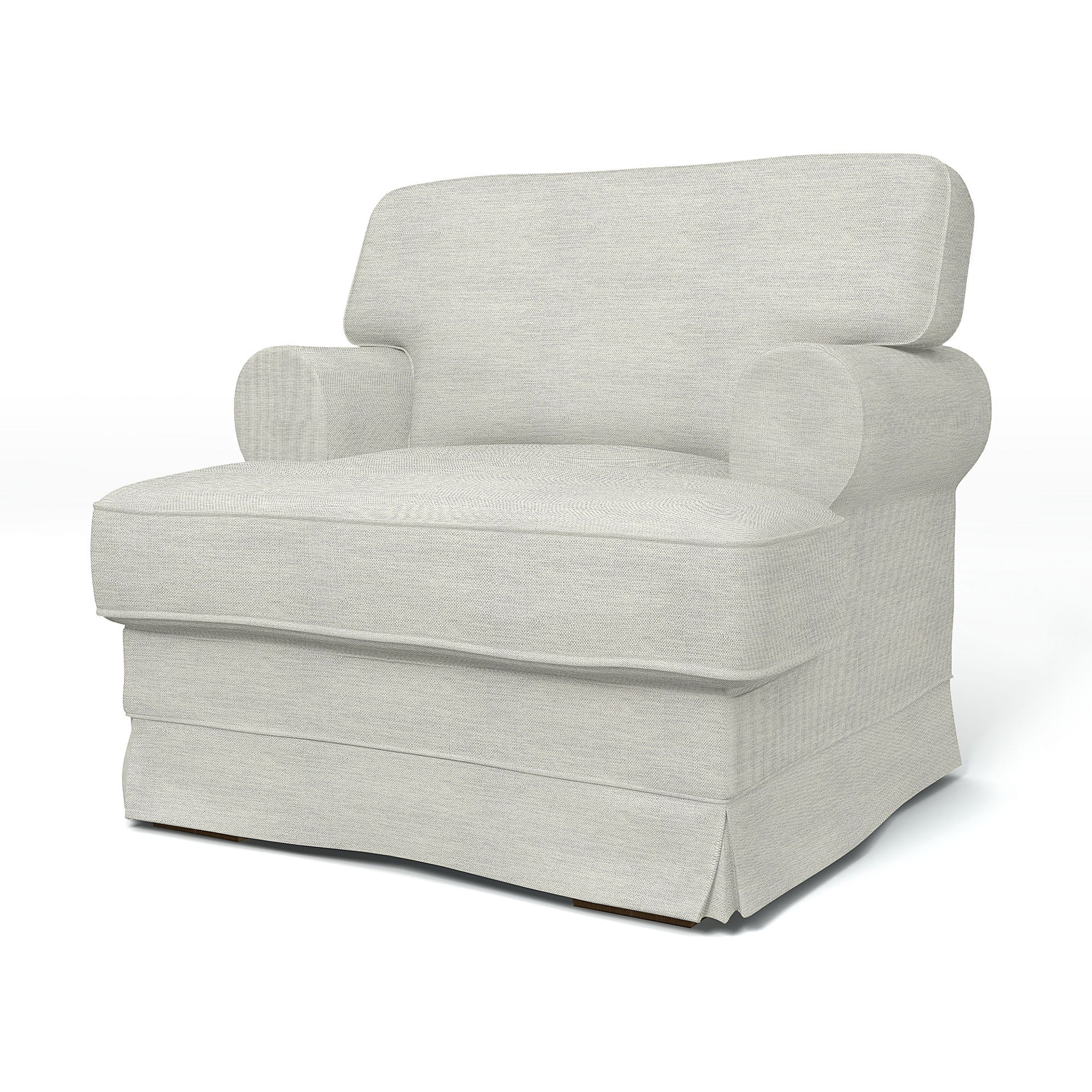IKEA - Ekeskog Armchair Cover, Silver Grey, Cotton - Bemz