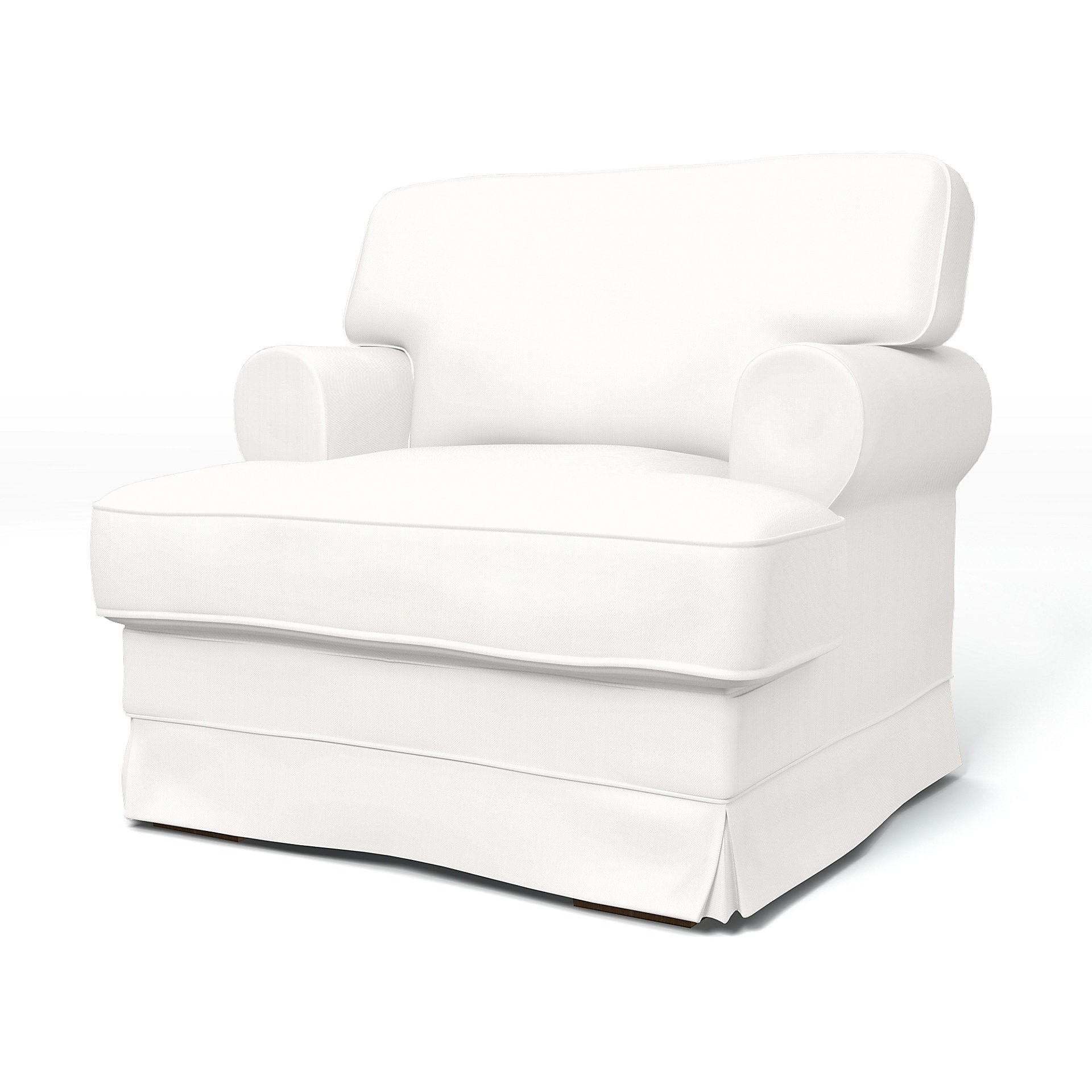 IKEA - Ekeskog Armchair Cover, Soft White, Linen - Bemz