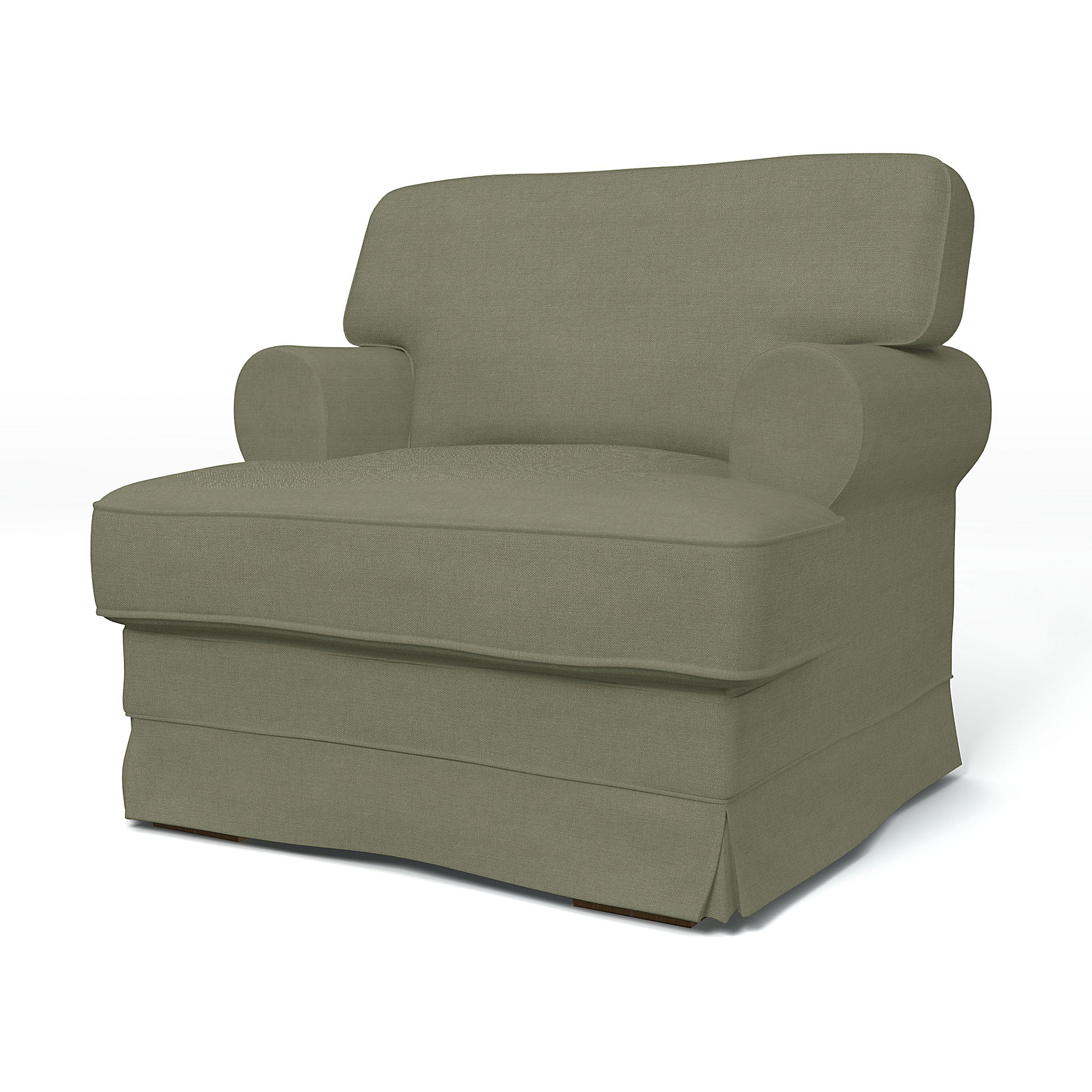 IKEA - Ekeskog Armchair Cover, Sage, Linen - Bemz