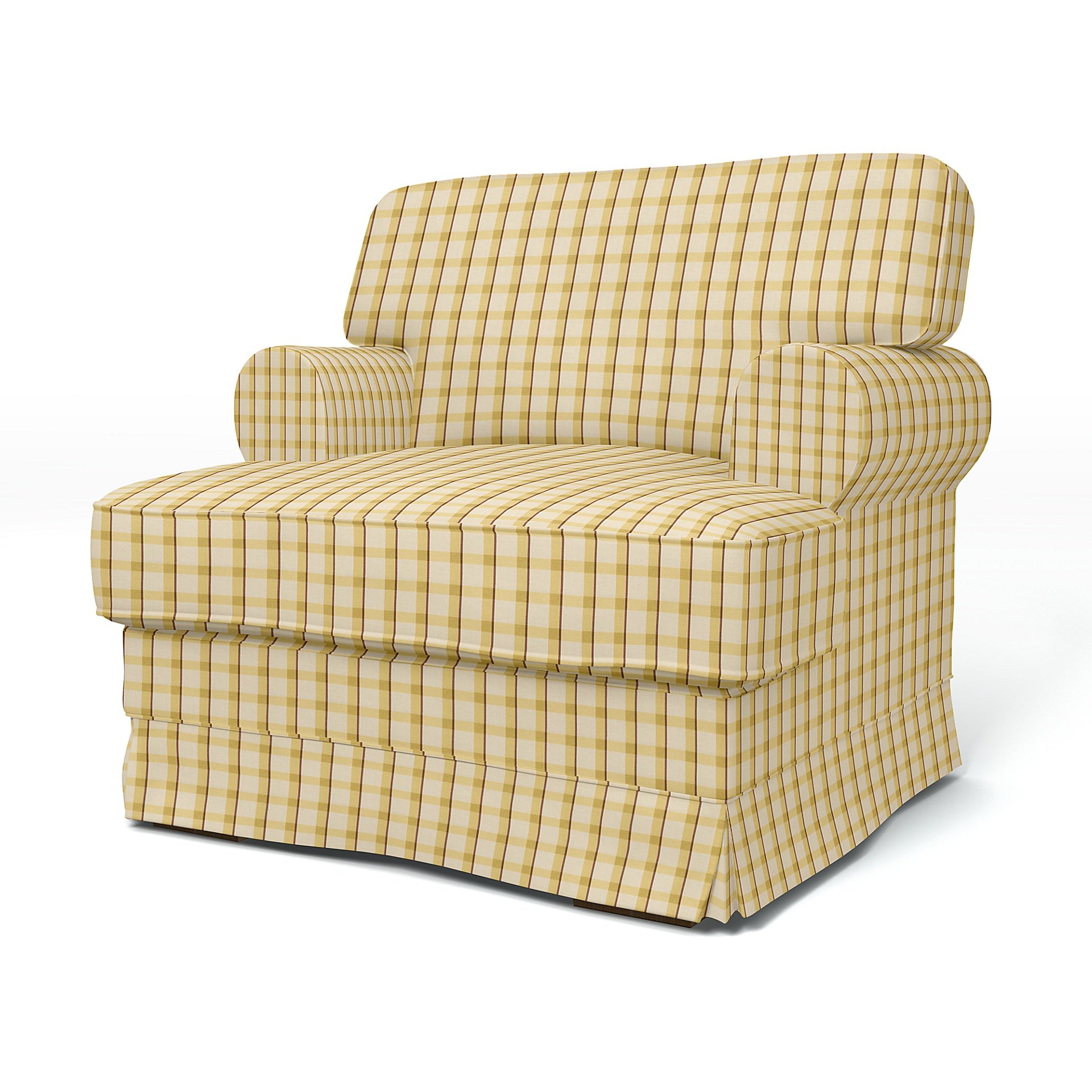 Bemz IKEA - Hoes voor fauteuil Ekeskog, Sun Yellow, Linnen