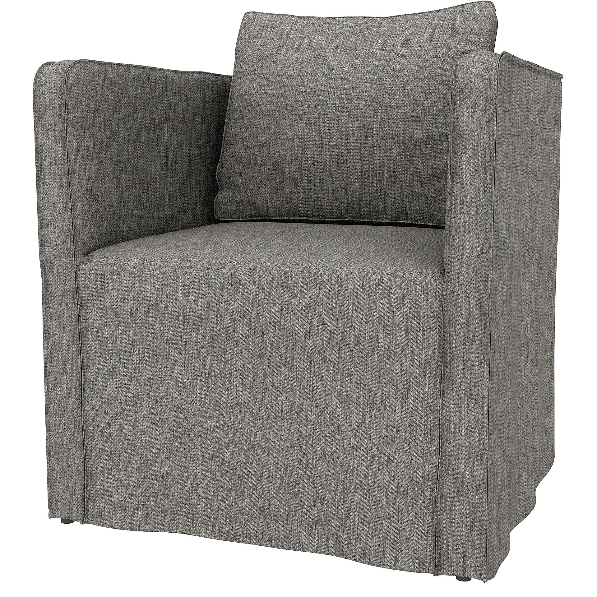IKEA - Ekero armchair cover, Taupe, Boucle & Texture - Bemz