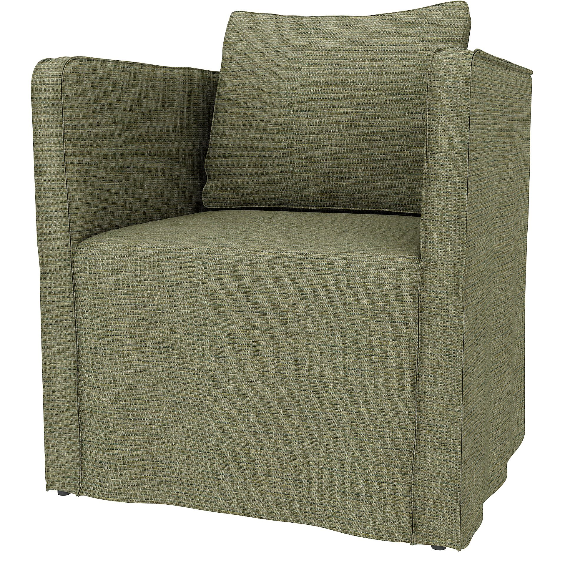 IKEA - Ekero armchair cover, Meadow Green, Boucle & Texture - Bemz