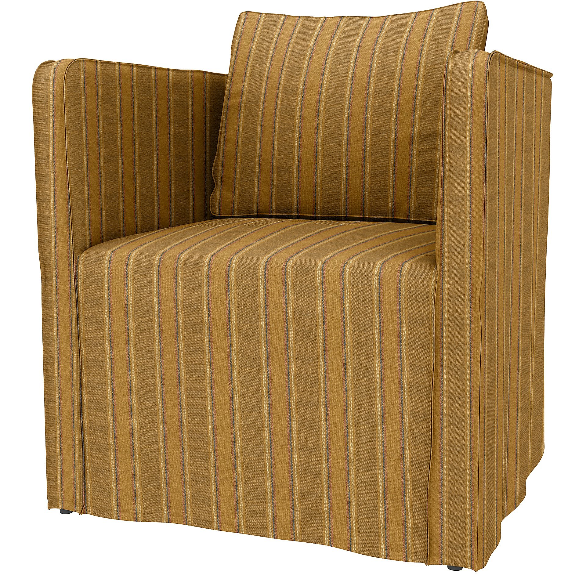 IKEA - Ekero armchair cover, Mustard Stripe, Cotton - Bemz