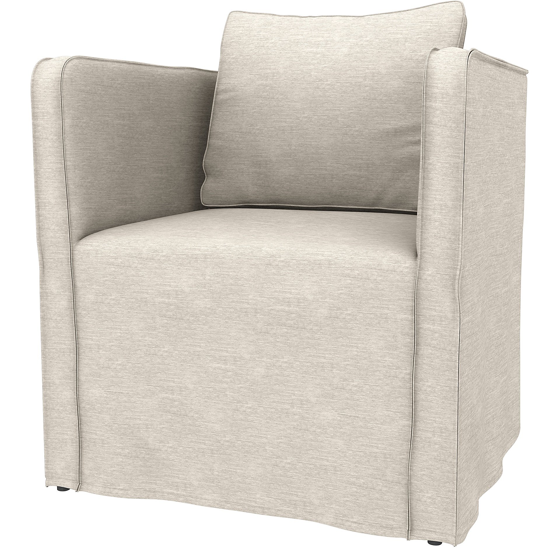 IKEA - Ekero armchair cover, Natural White, Velvet - Bemz