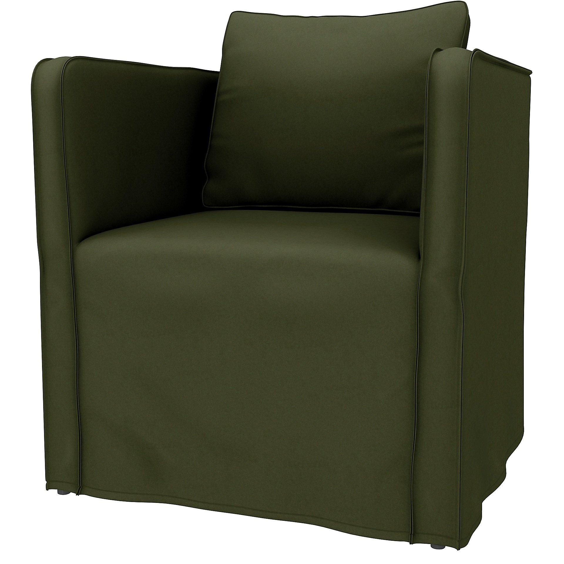 IKEA - Ekero armchair cover, Moss, Velvet - Bemz