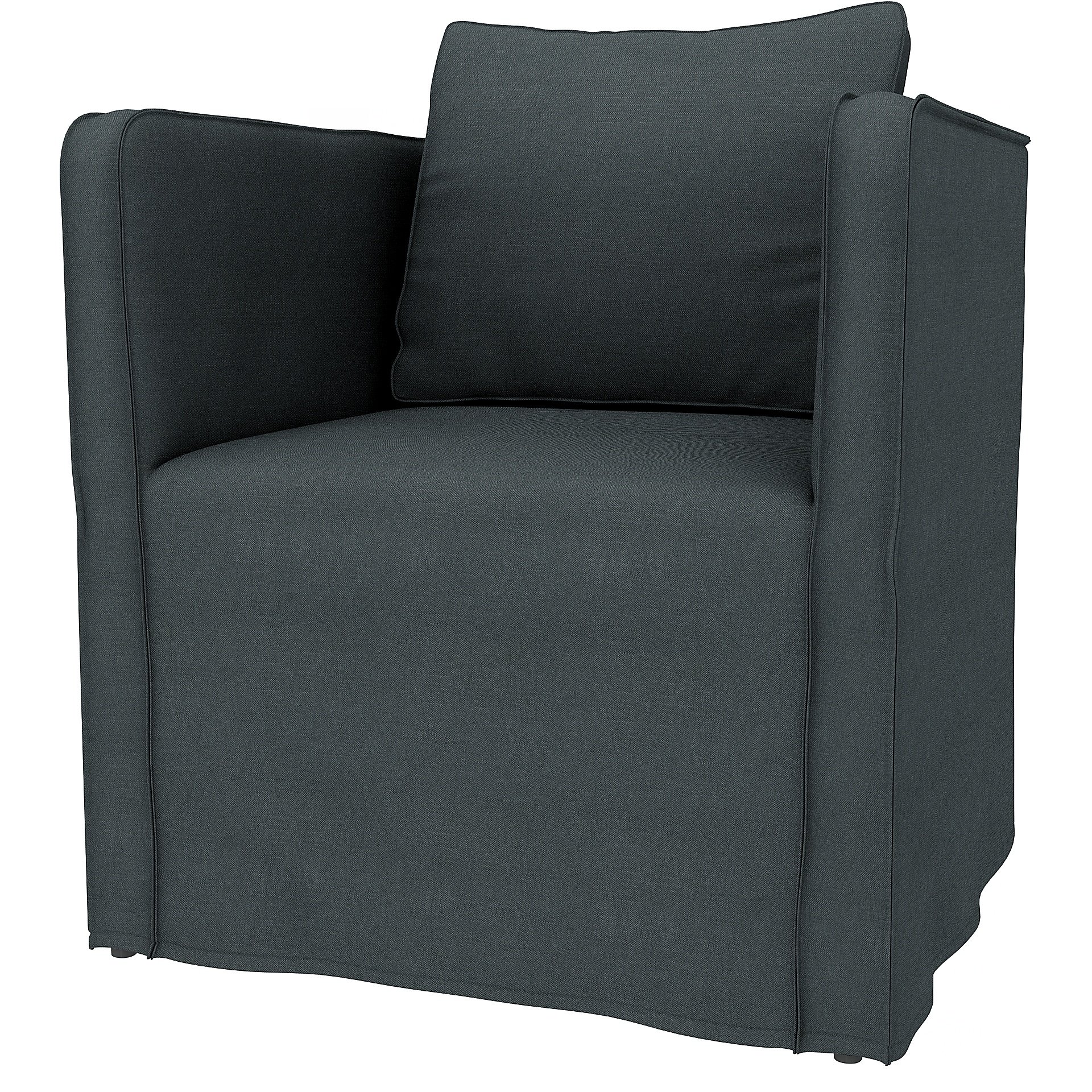 IKEA - Ekero armchair cover, Graphite Grey, Linen - Bemz