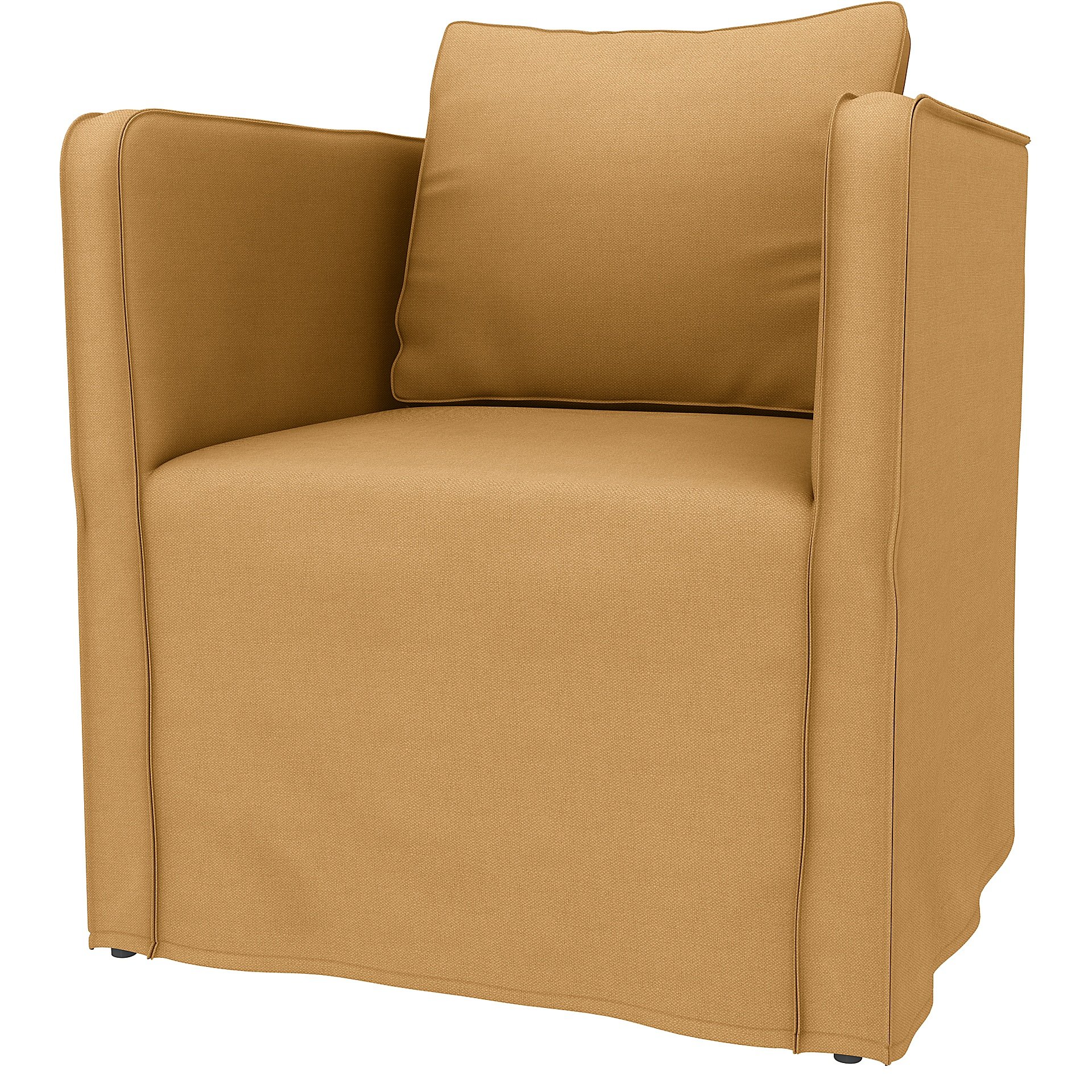 IKEA - Ekero armchair cover, Mustard, Linen - Bemz