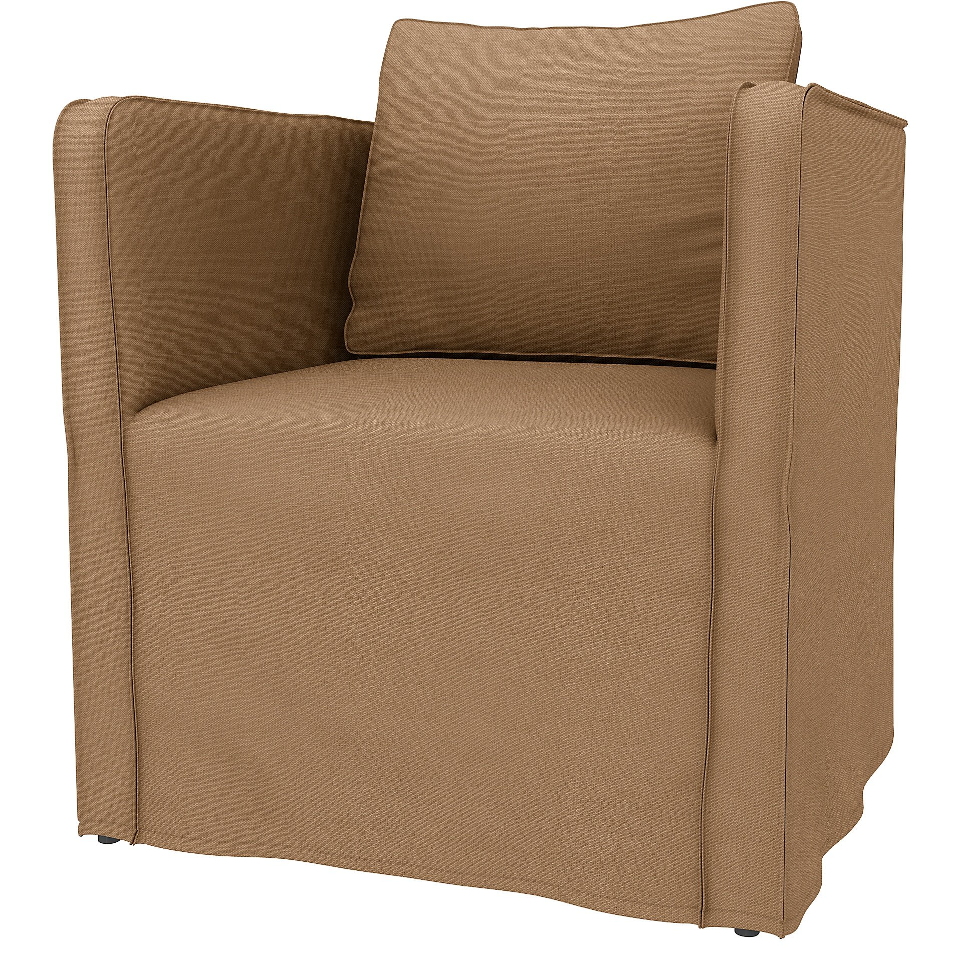 IKEA - Ekero armchair cover, Nougat, Linen - Bemz