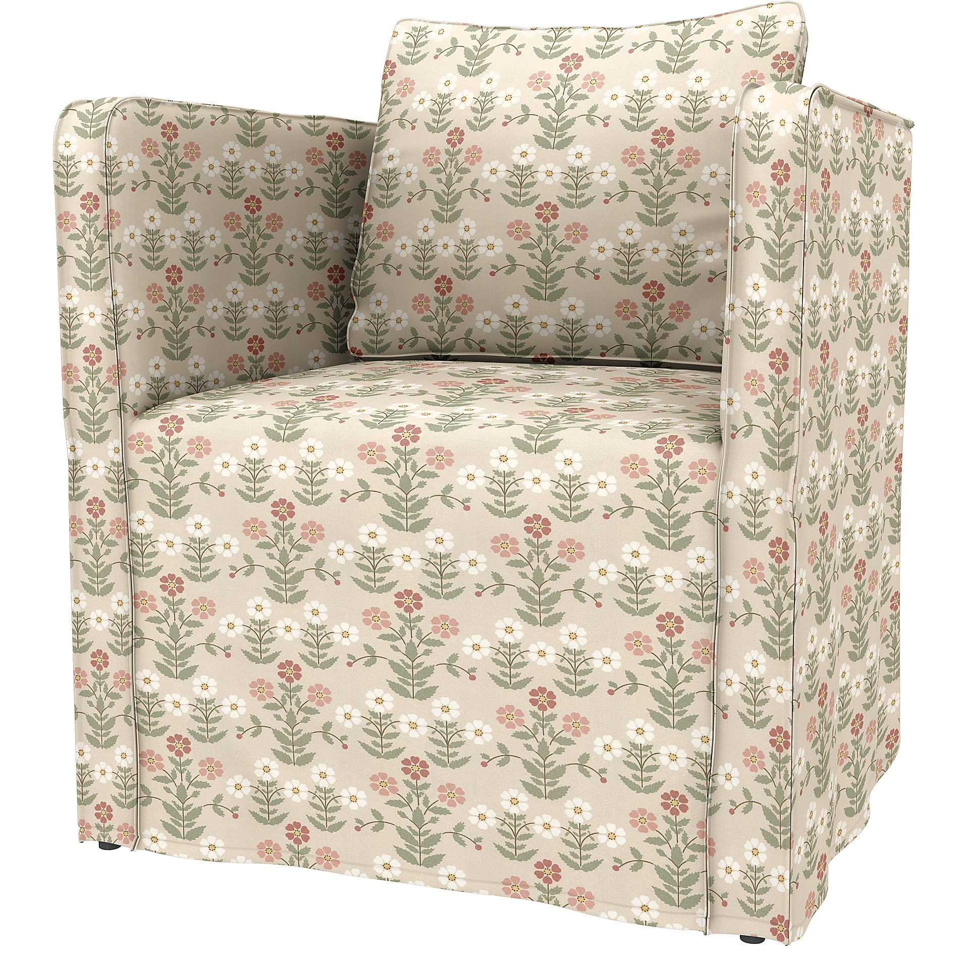 IKEA - Ekero armchair cover, Pink Sippor, BEMZ x BORASTAPETER COLLECTION - Bemz