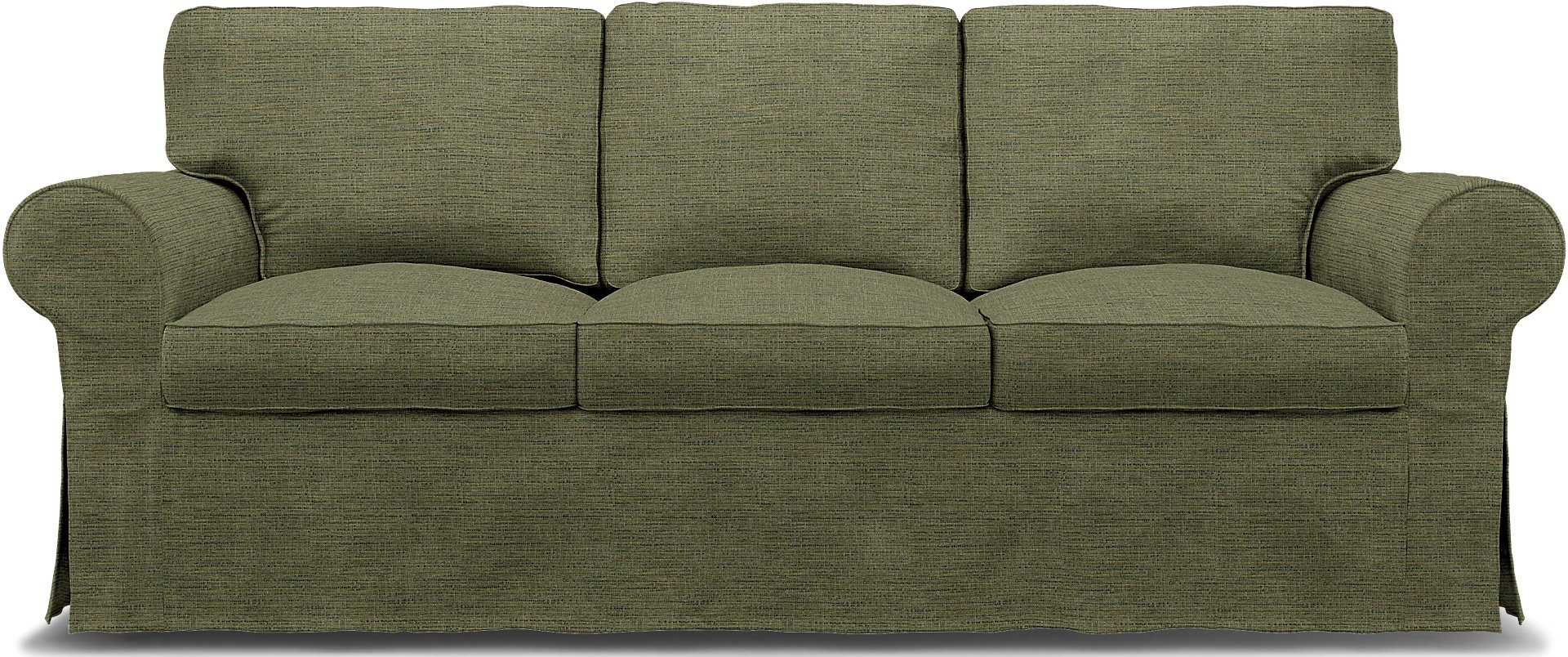 IKEA - Ektorp 3 Seater Sofa Cover, Meadow Green, Boucle & Texture - Bemz