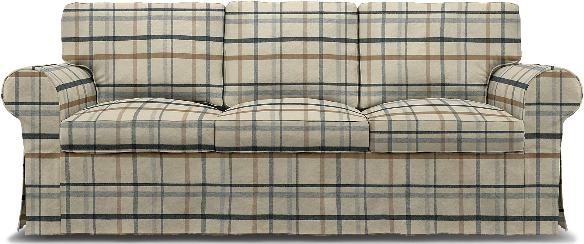 IKEA - Överdrag till Ektorp 3-sitssoffa, Fawn Brown, ULL - Bemz