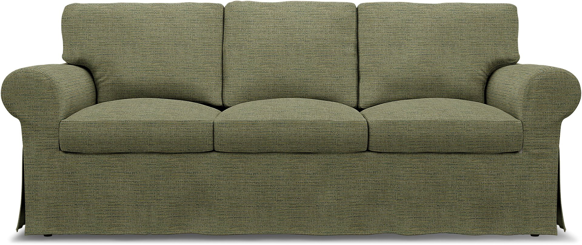 IKEA - Ektorp 3 Seater Sofa Cover, Meadow Green, Boucle & Texture - Bemz