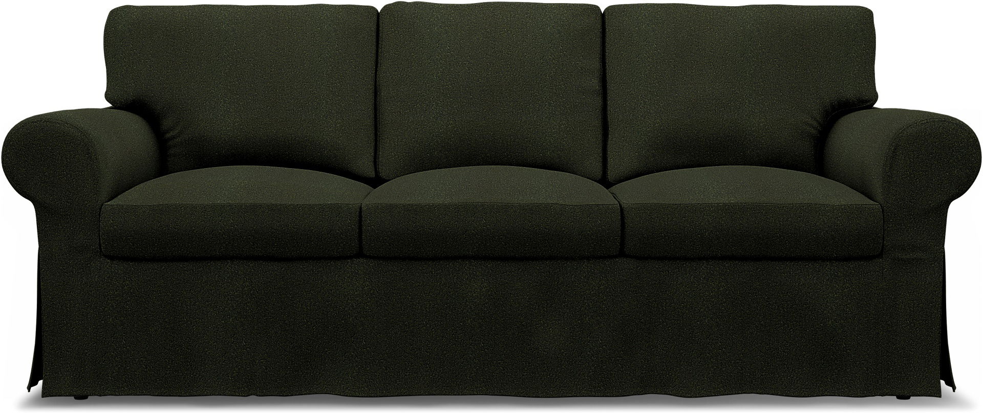 Bemz IKEA - Hoes voor 3-zitsbank Ektorp, Dark Moss Green, DE NATURES’ PALETTE COLLECTION VAN 