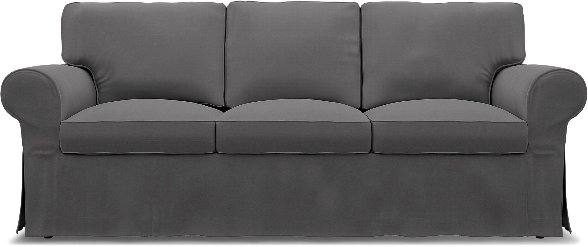 IKEA - Ektorp 3 Seater Sofa Cover, Smoked Pearl, Cotton - Bemz