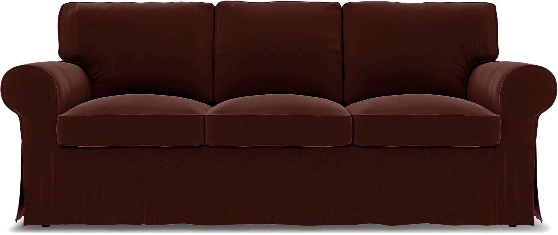 IKEA - Ektorp 3 Seater Sofa Cover, Ground Coffee, Velvet - Bemz