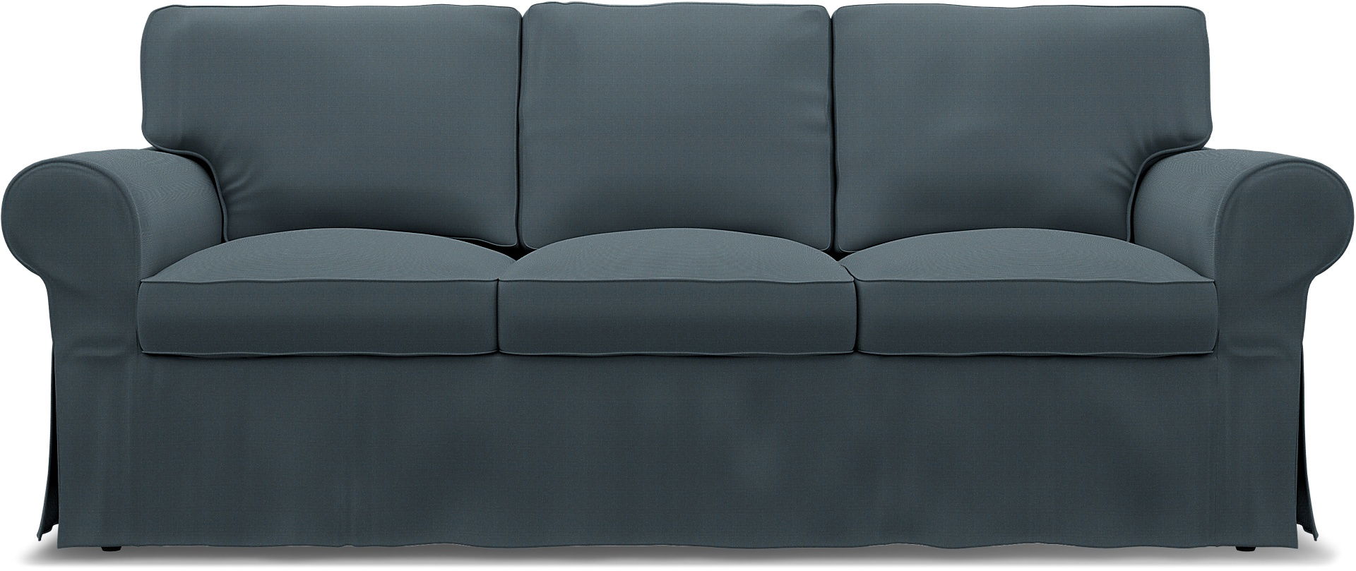 IKEA - Housse de canapé 3 places Ektorp, Graphite Grey, Coton - Bemz