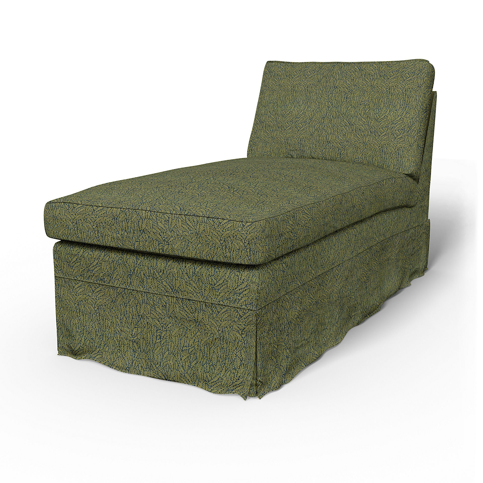 Bemz IKEA - Hoes voor chaise longue Ektorp, Green, DE NATURES’ PALETTE COLLECTION VAN 