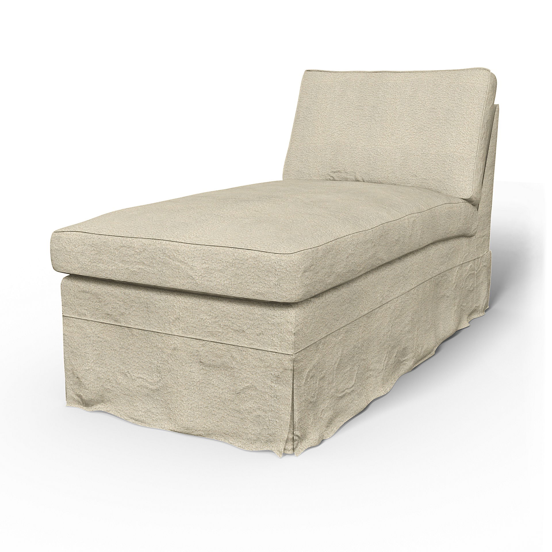 Bemz IKEA - Hoes voor chaise longue Ektorp, Natural White, DE NATURES’ PALETTE COLLECTION VAN 