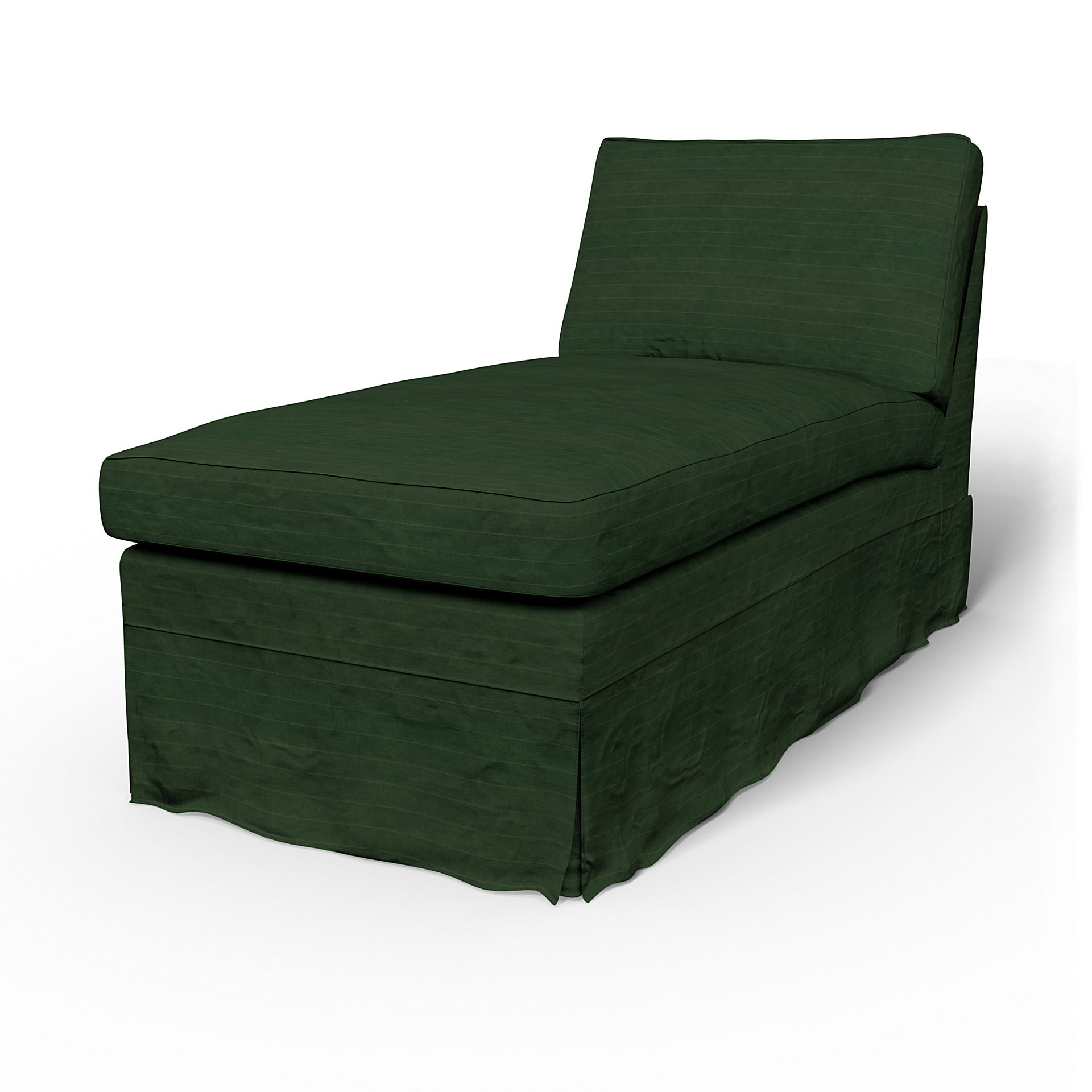 Bemz IKEA - Hoes voor chaise longue Ektorp, Deep Green, DE NATURES’ PALETTE COLLECTION VAN 