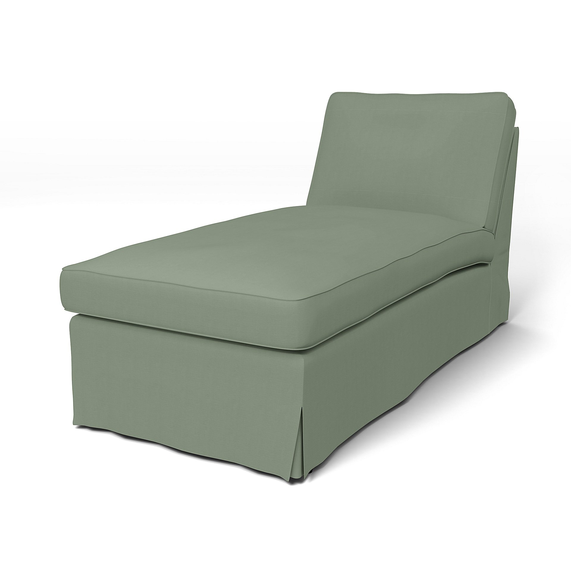 IKEA - Ektorp Chaise Longue Cover, Seagrass, Cotton - Bemz