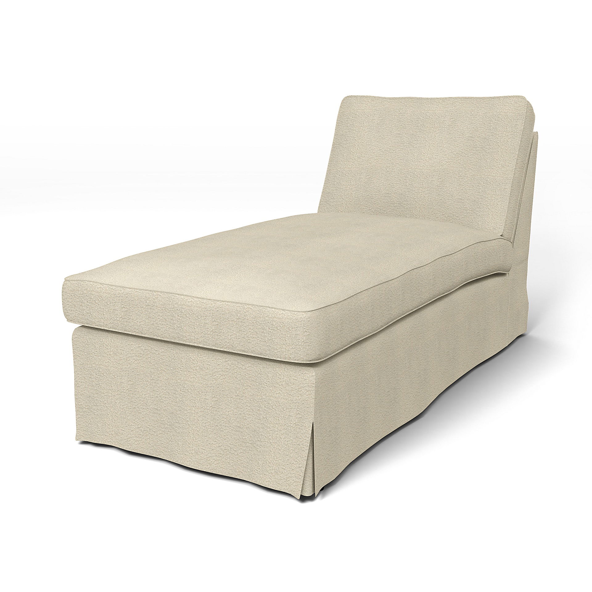 Bemz IKEA - Hoes voor chaise longue Ektorp, Natural White, DE NATURES’ PALETTE COLLECTION VAN 