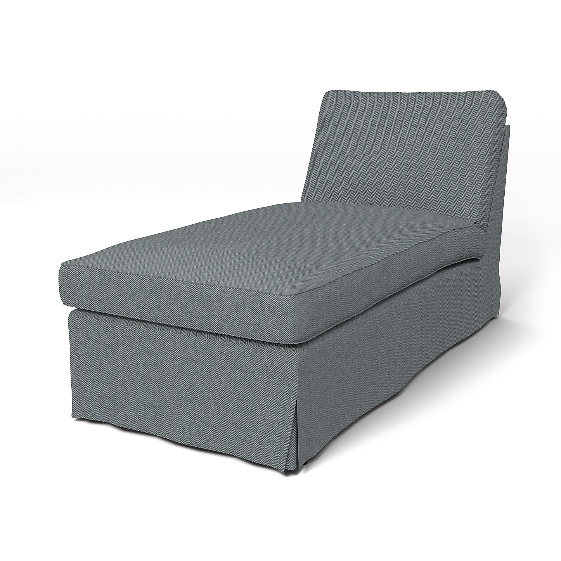 IKEA - Ektorp Chaise Longue Cover, Denim, Cotton - Bemz