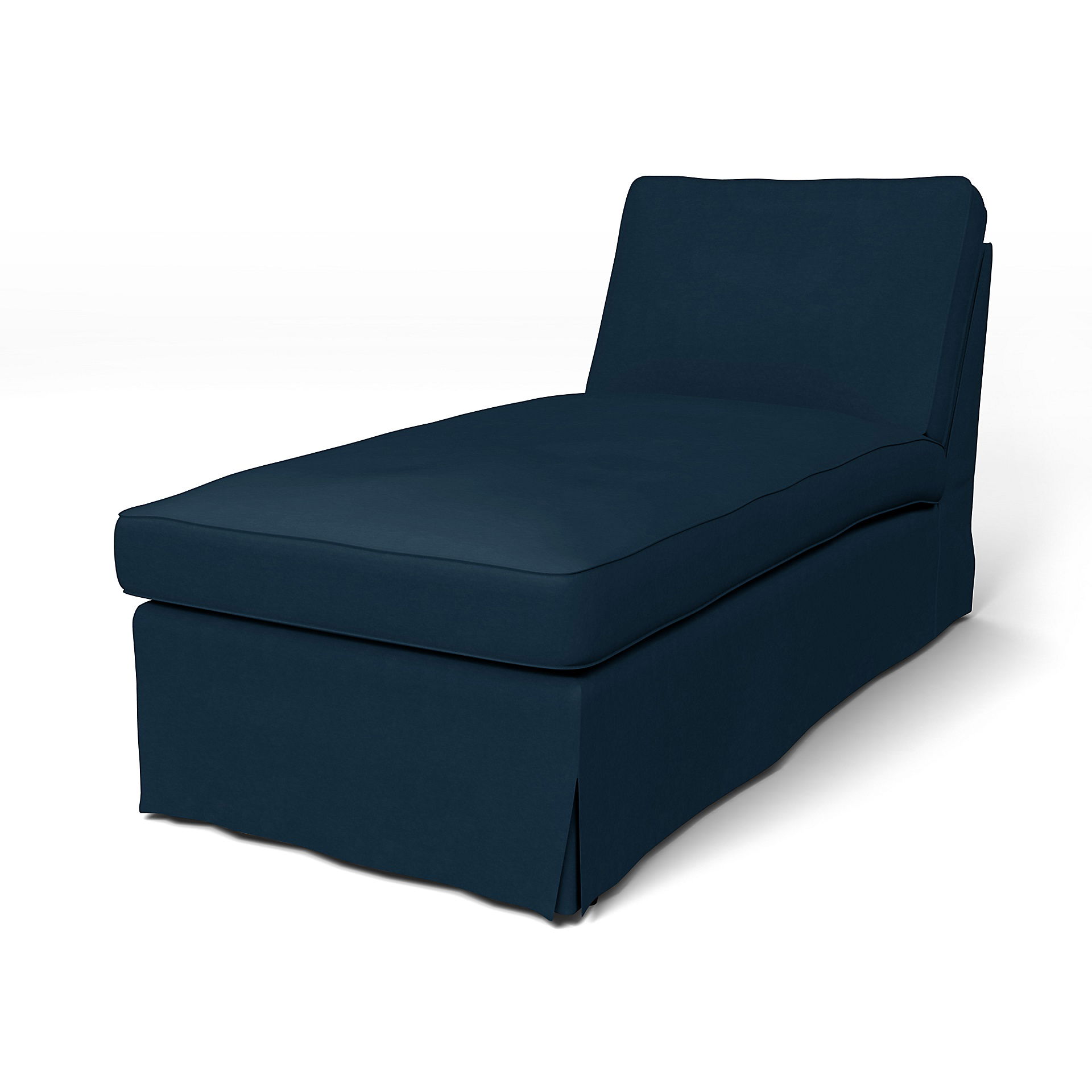 IKEA - Överdrag till Ektorp schäslong, Midnight, Sammet - Bemz