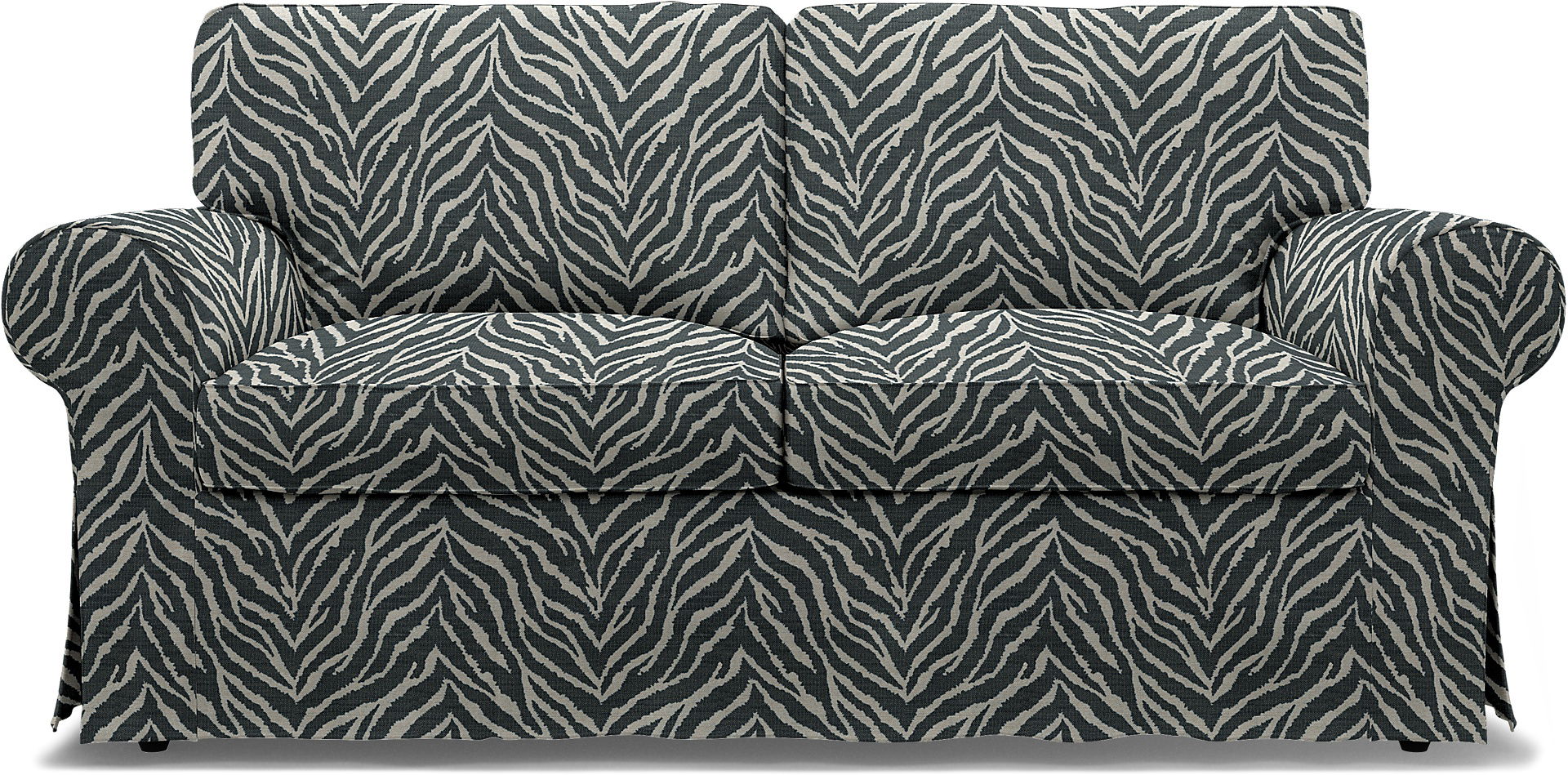 Bemz IKEA - Hoes voor 2-zitsbank Ektorp, Black/White, DE NATURES’ PALETTE COLLECTION VAN 