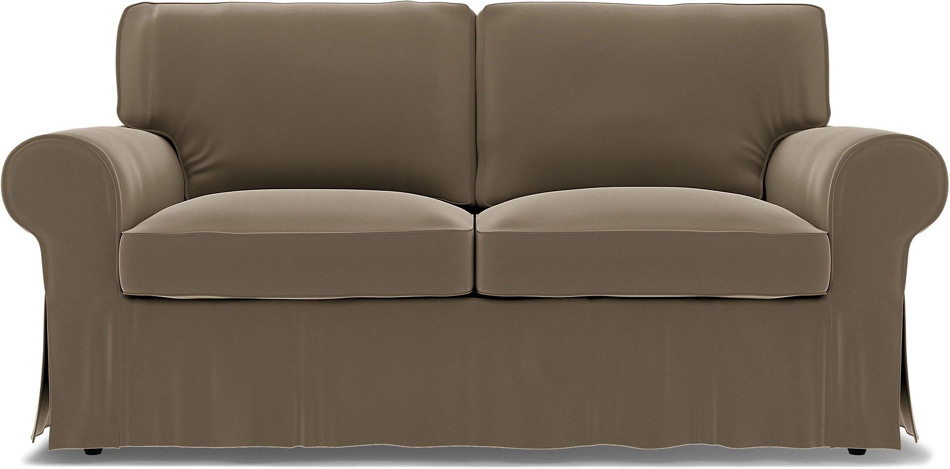 IKEA - Överdrag till Ektorp 2-sitssoffa, Taupe, Sammet - Bemz