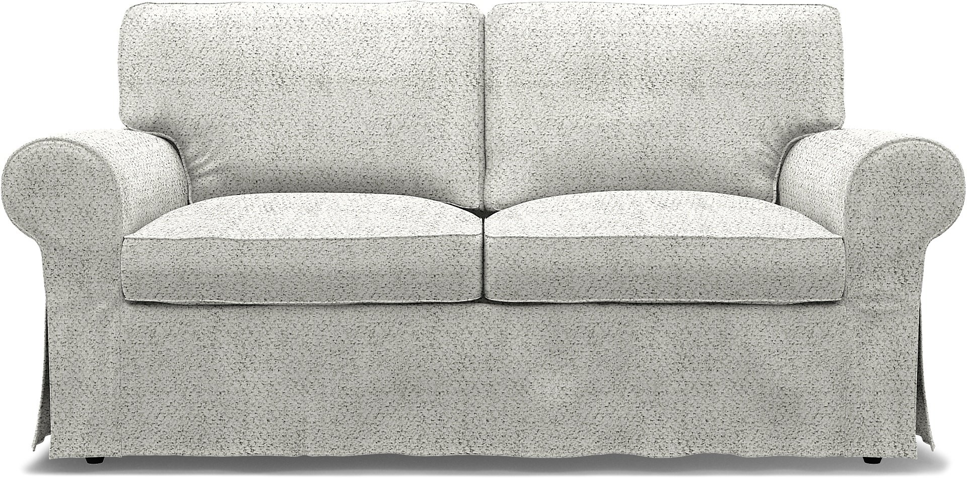 IKEA - Ektorp 2 Seater Sofa Bed Cover, Ivory, Boucle & Texture - Bemz