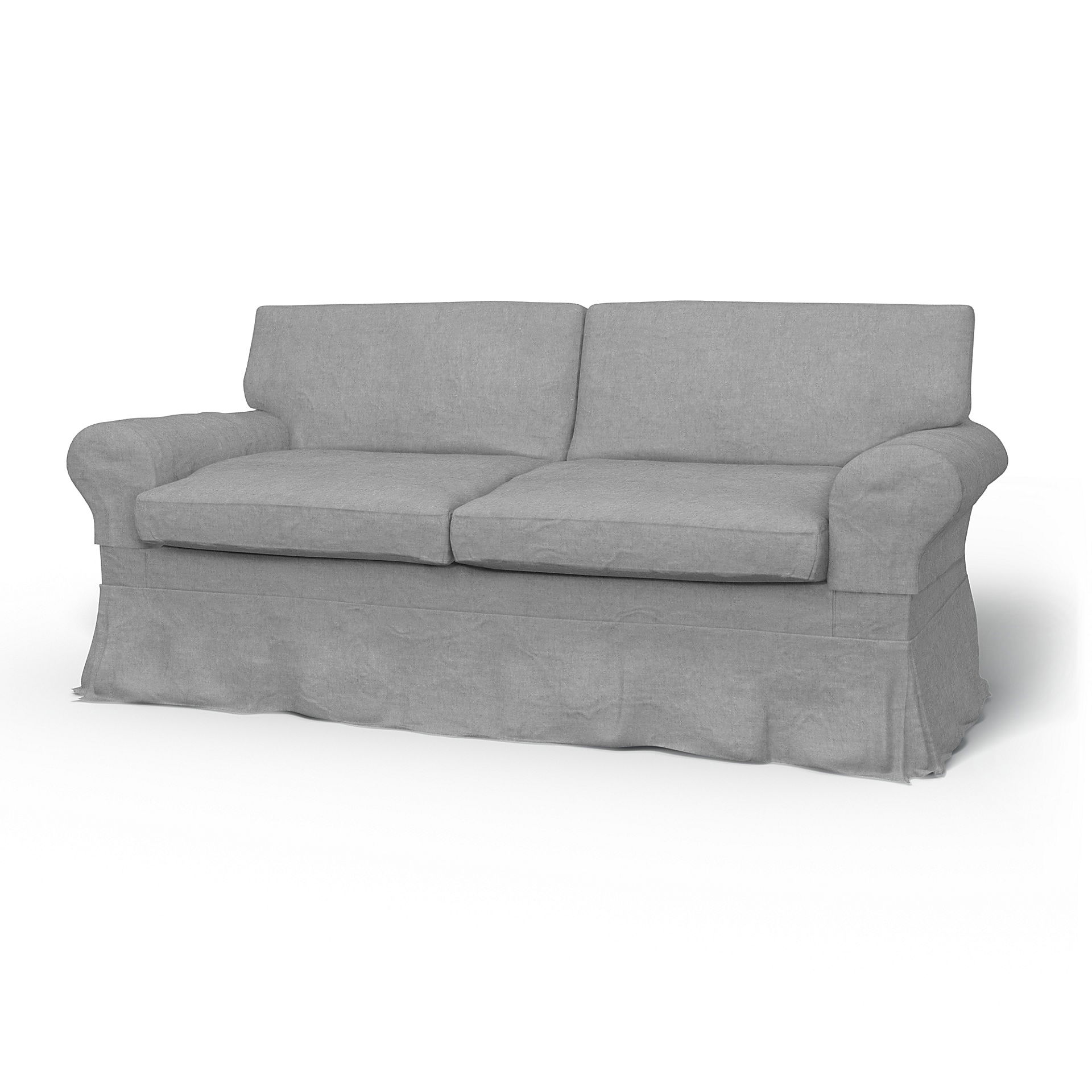 IKEA - Ektorp 2 Seater Sofa Bed Cover, Graphite, Linen - Bemz