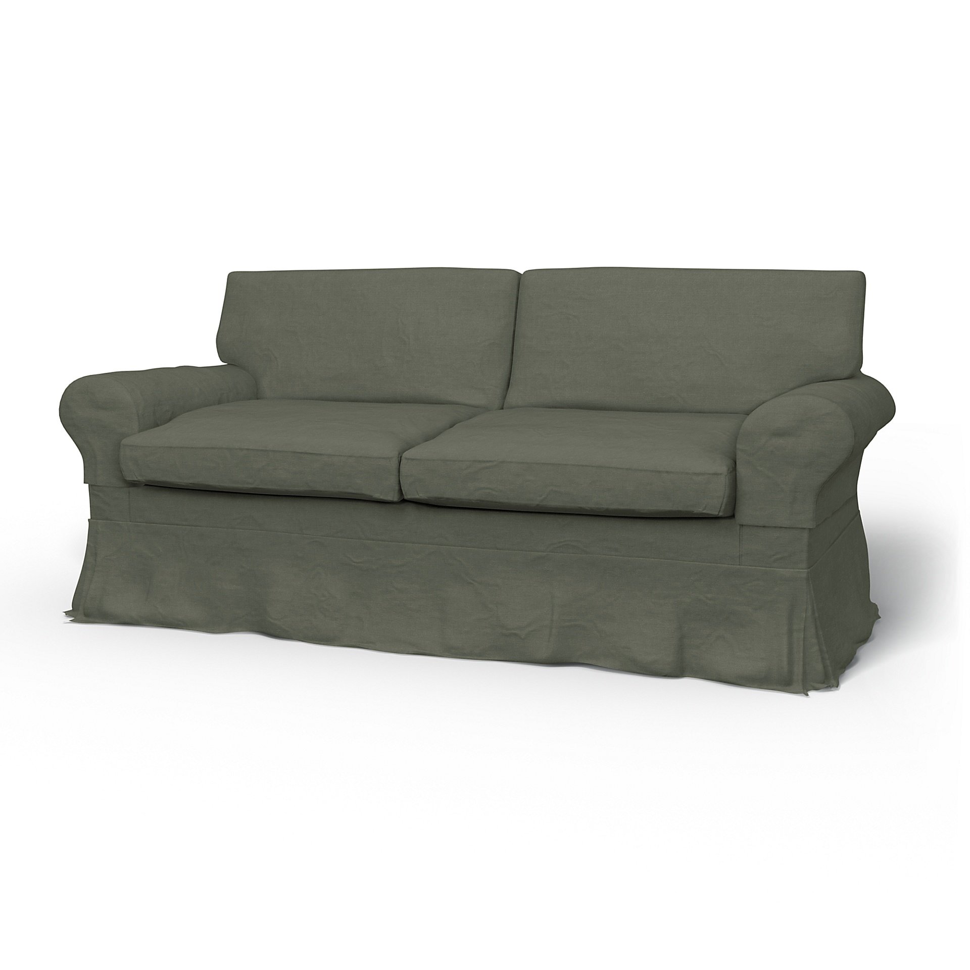 IKEA - Ektorp 2 Seater Sofa Bed Cover, Rosemary, Linen - Bemz