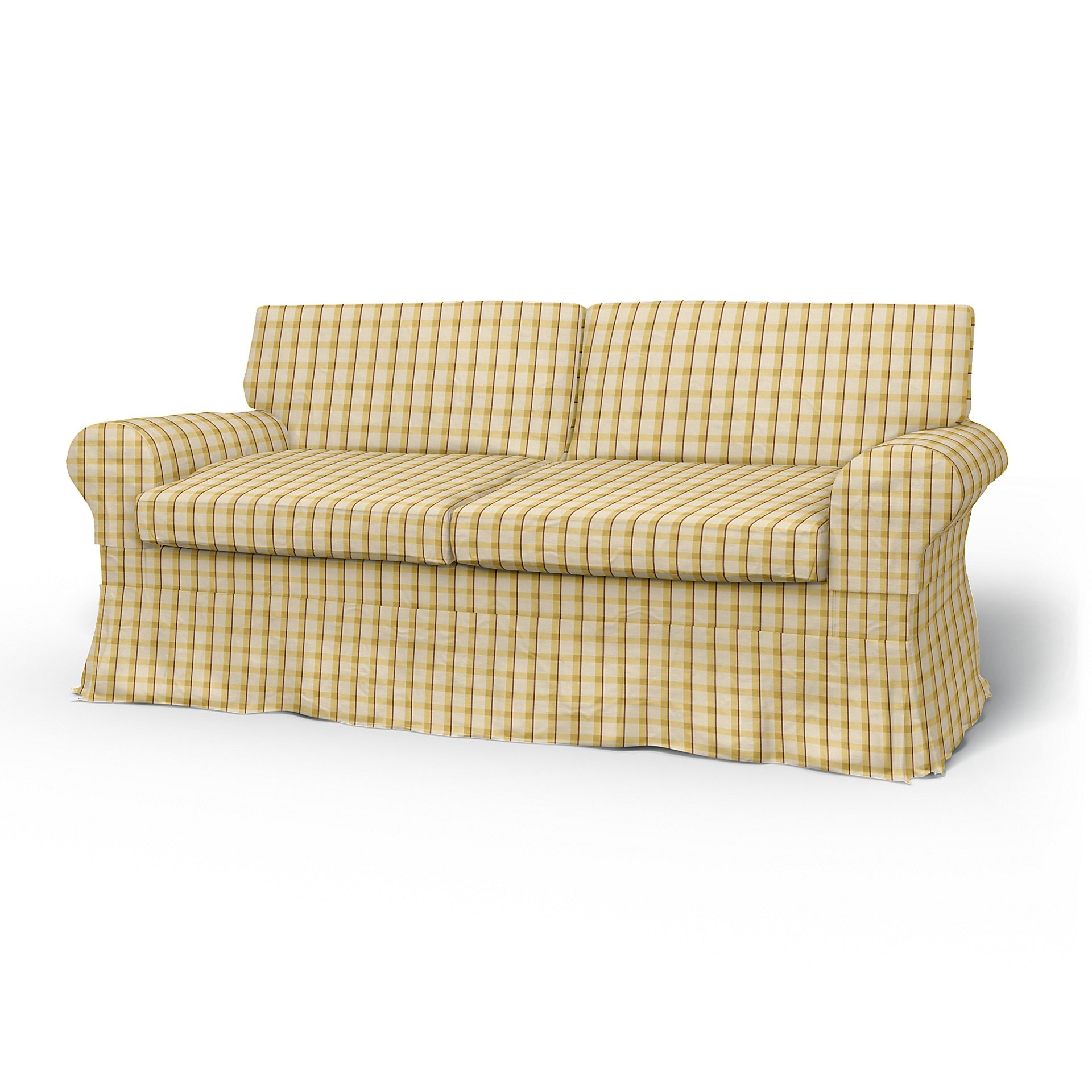 Bemz IKEA - Hoes voor 2-zitsslaapbank Ektorp, Sun Yellow, Linnen