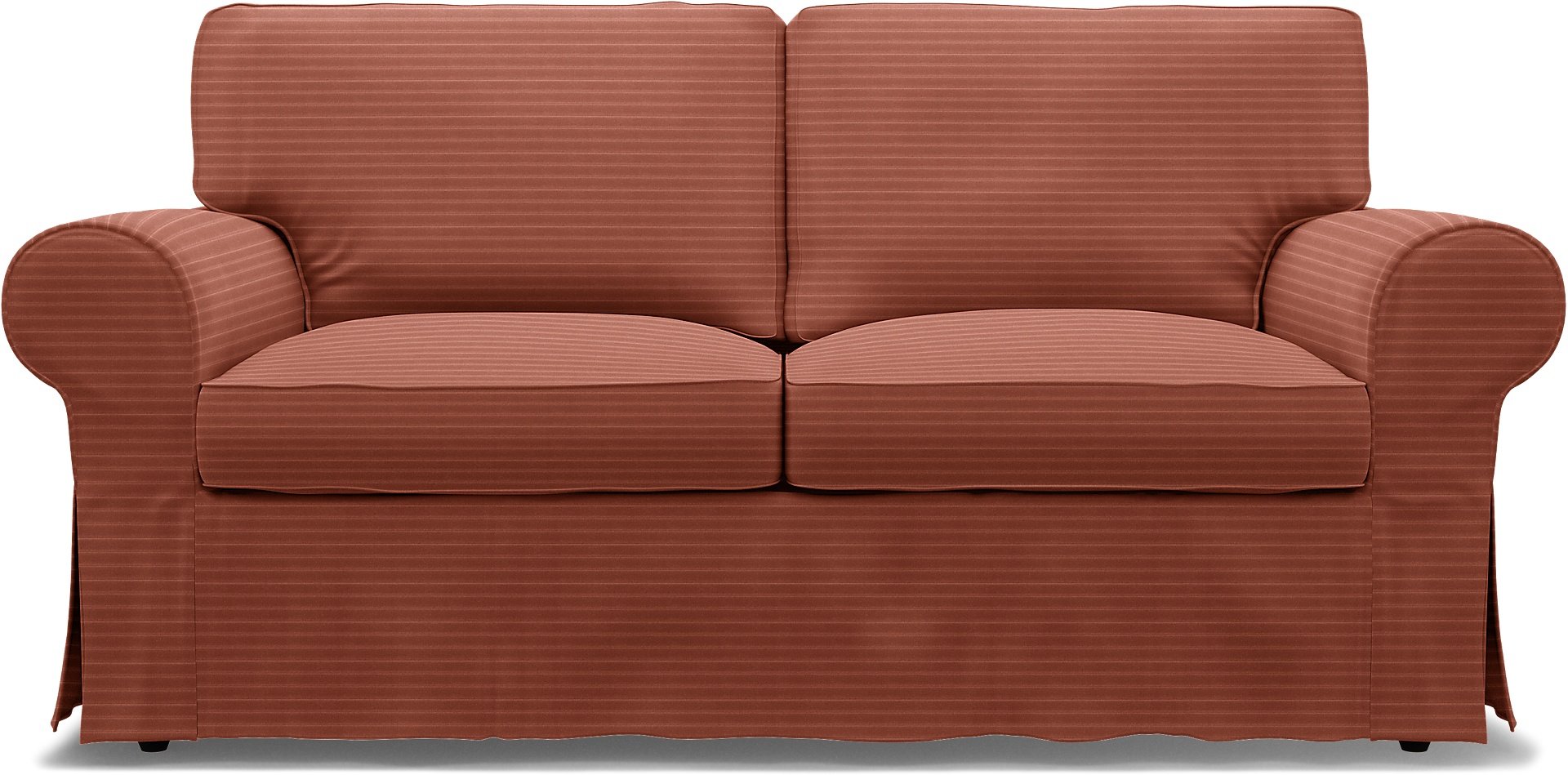 IKEA - Ektorp 2 Seater Sofa Bed Cover, Retro Pink, Corduroy - Bemz