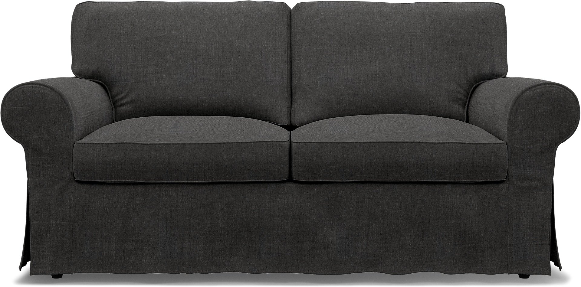 IKEA - Ektorp 2 Seater Sofa Bed Cover, Espresso, Linen - Bemz