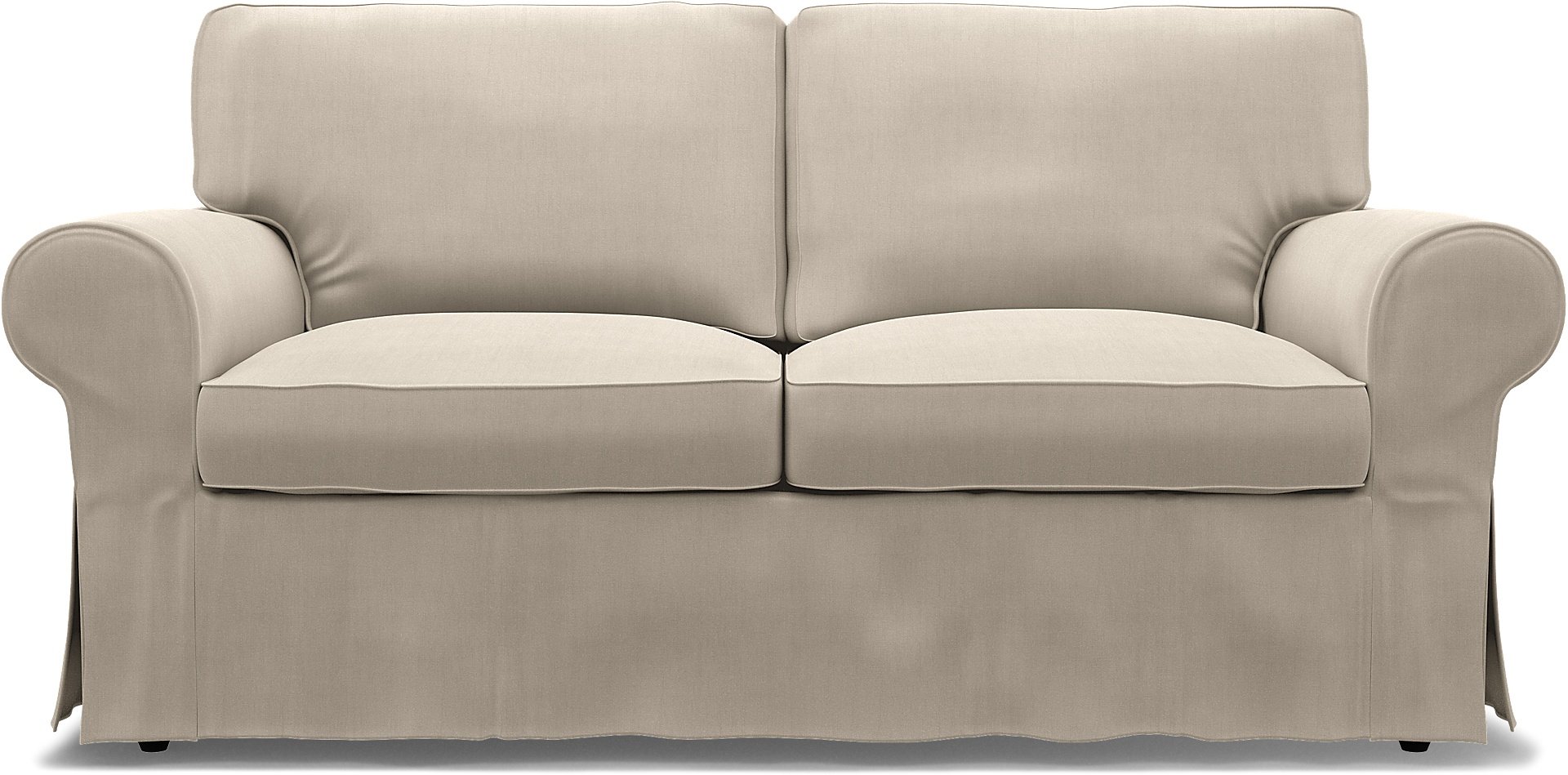 IKEA - Ektorp 2 Seater Sofa Bed Cover, Parchment, Linen - Bemz