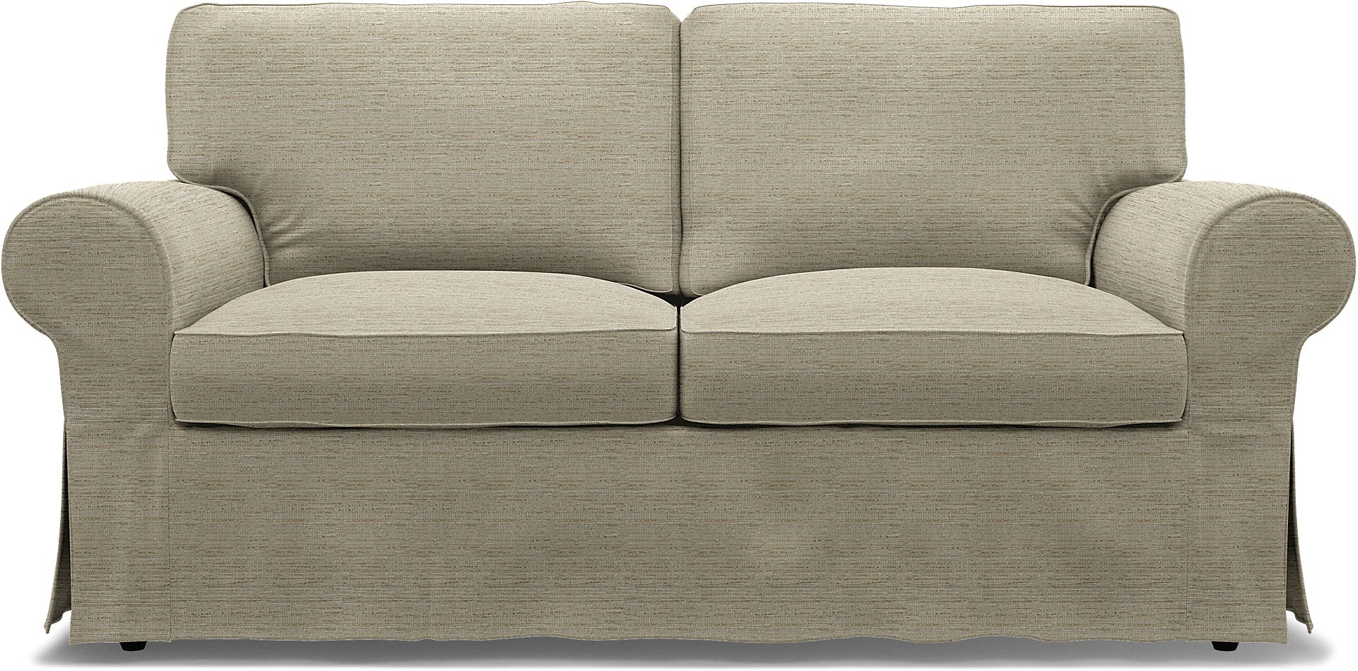 IKEA - Ektorp 2 Seater Sofa Bed Cover, Light Sand, Boucle & Texture - Bemz