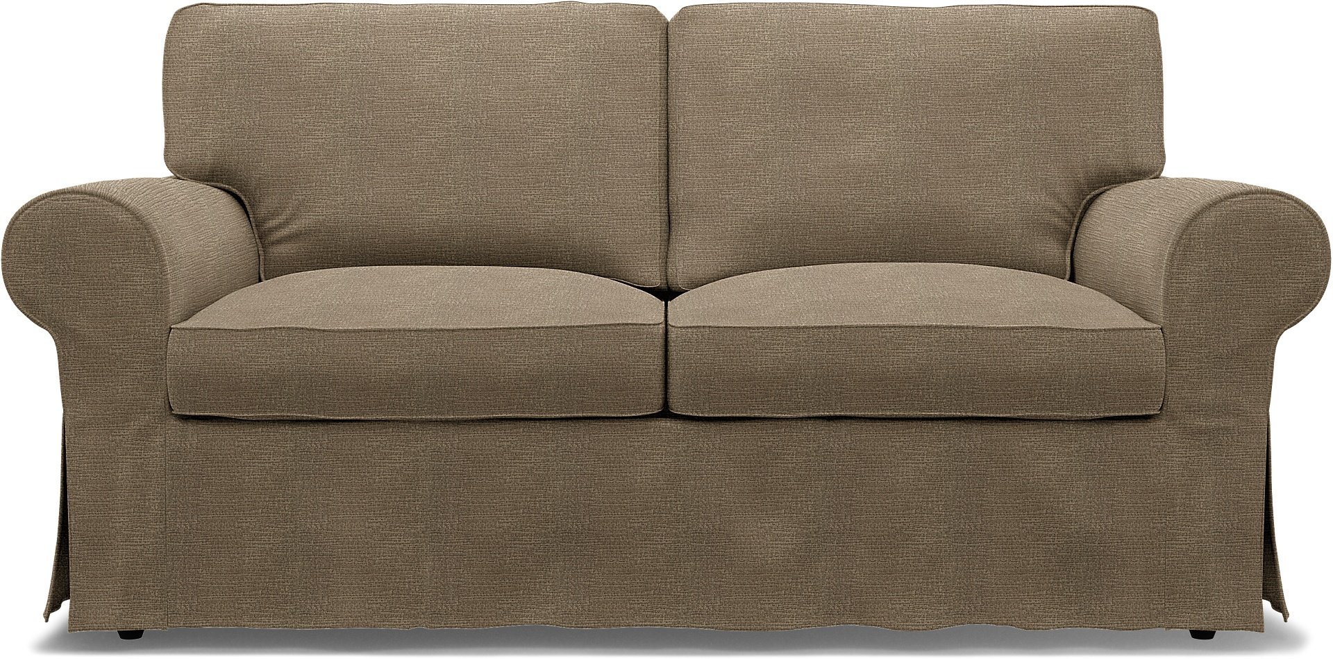 IKEA - Ektorp 2 Seater Sofa Bed Cover, Camel, Boucle & Texture - Bemz
