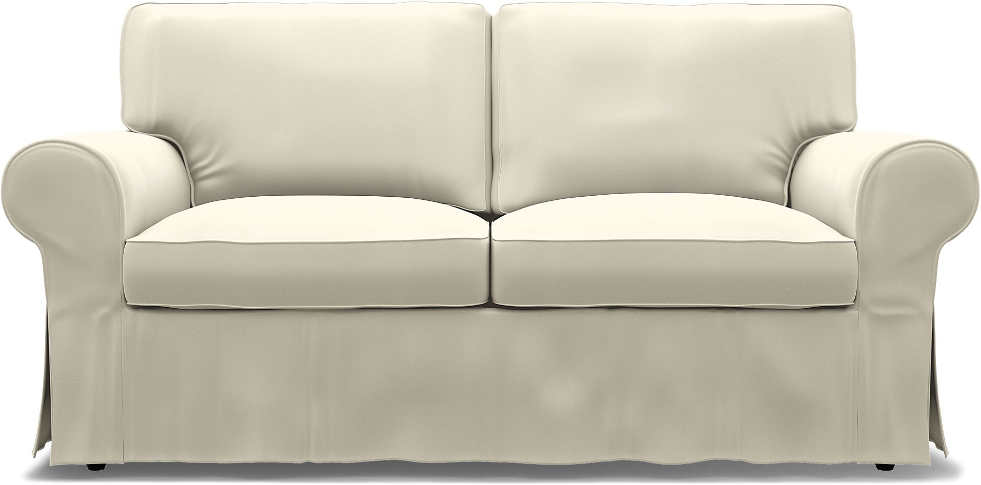 IKEA - Ektorp 2 Seater Sofa Bed Cover, Tofu, Cotton - Bemz
